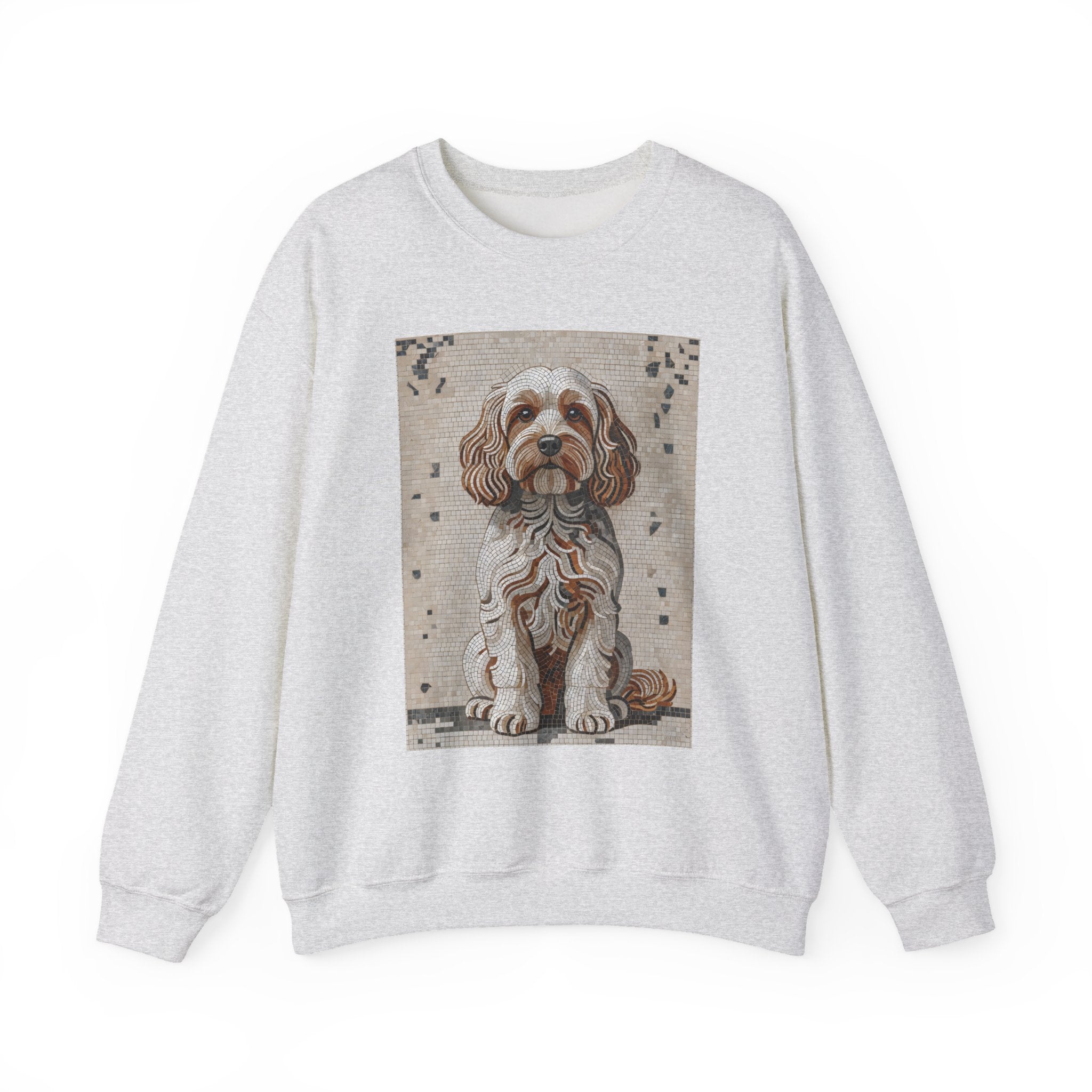 Cavapoo Sweatshirt | Living Work of Art Collection | Mosaic Style