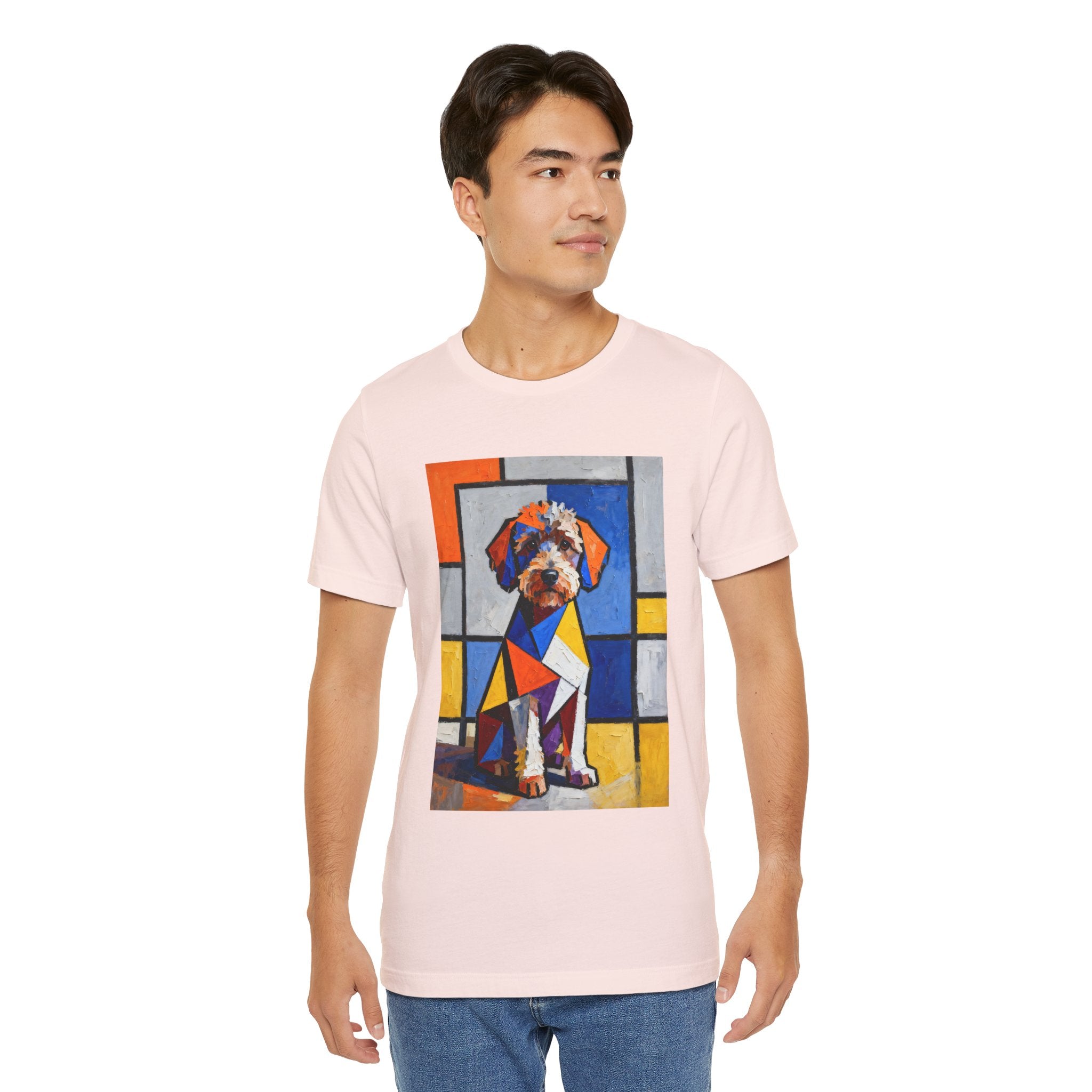 Schnoodle T Shirt | Living Work of Art Collection | Cubist Style