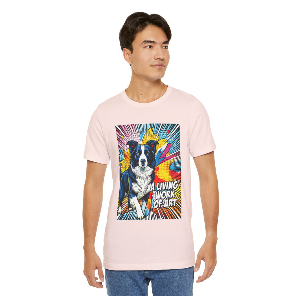 Border Collie T Shirt | Living Work of Art Collection | Pop Art