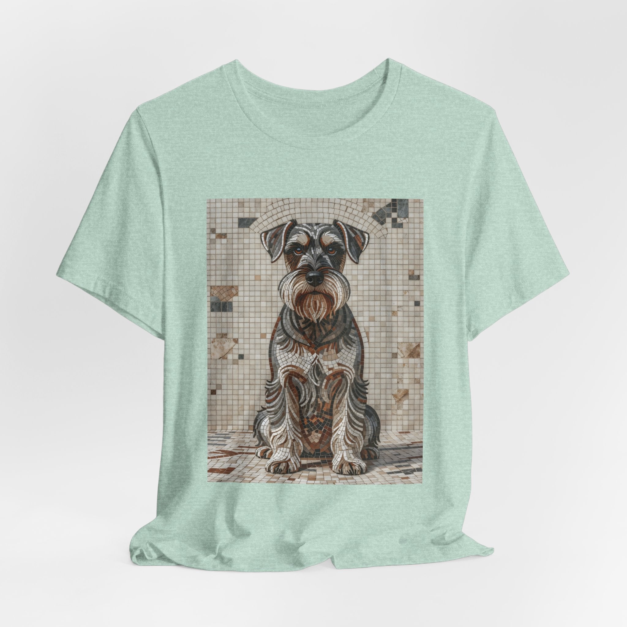 Schnauzer T Shirt | Living Work of Art Collection | Mosaic Style