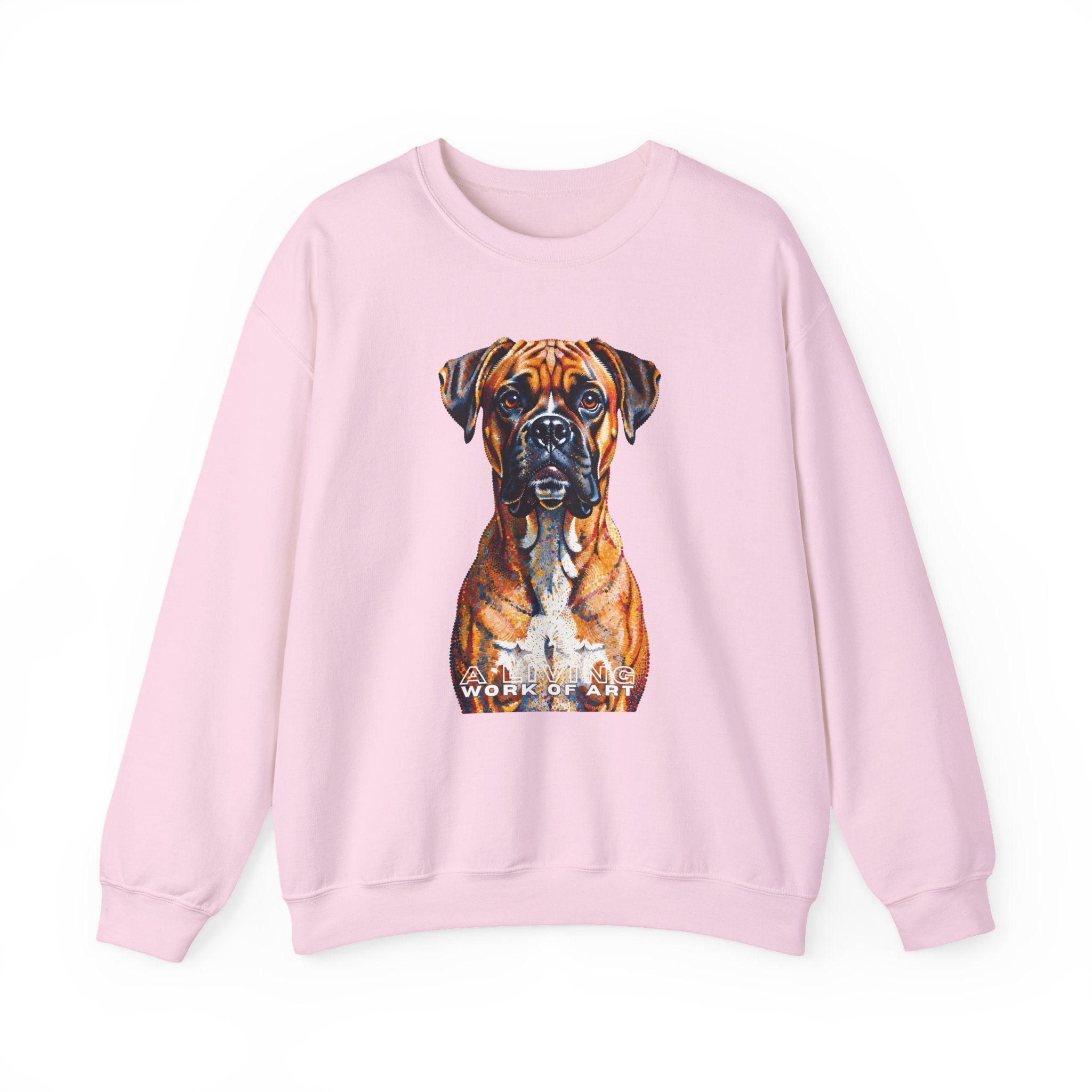 Boxer Sweatshirt | Living Work of Art Collection | Pointillism Style