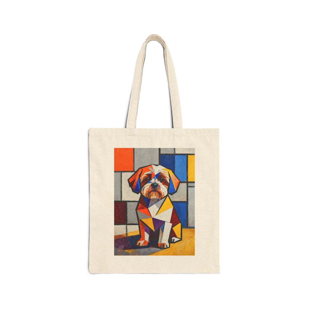 Shih-Poo Tote Bag | Living Work of Art Collection | Cubist Style