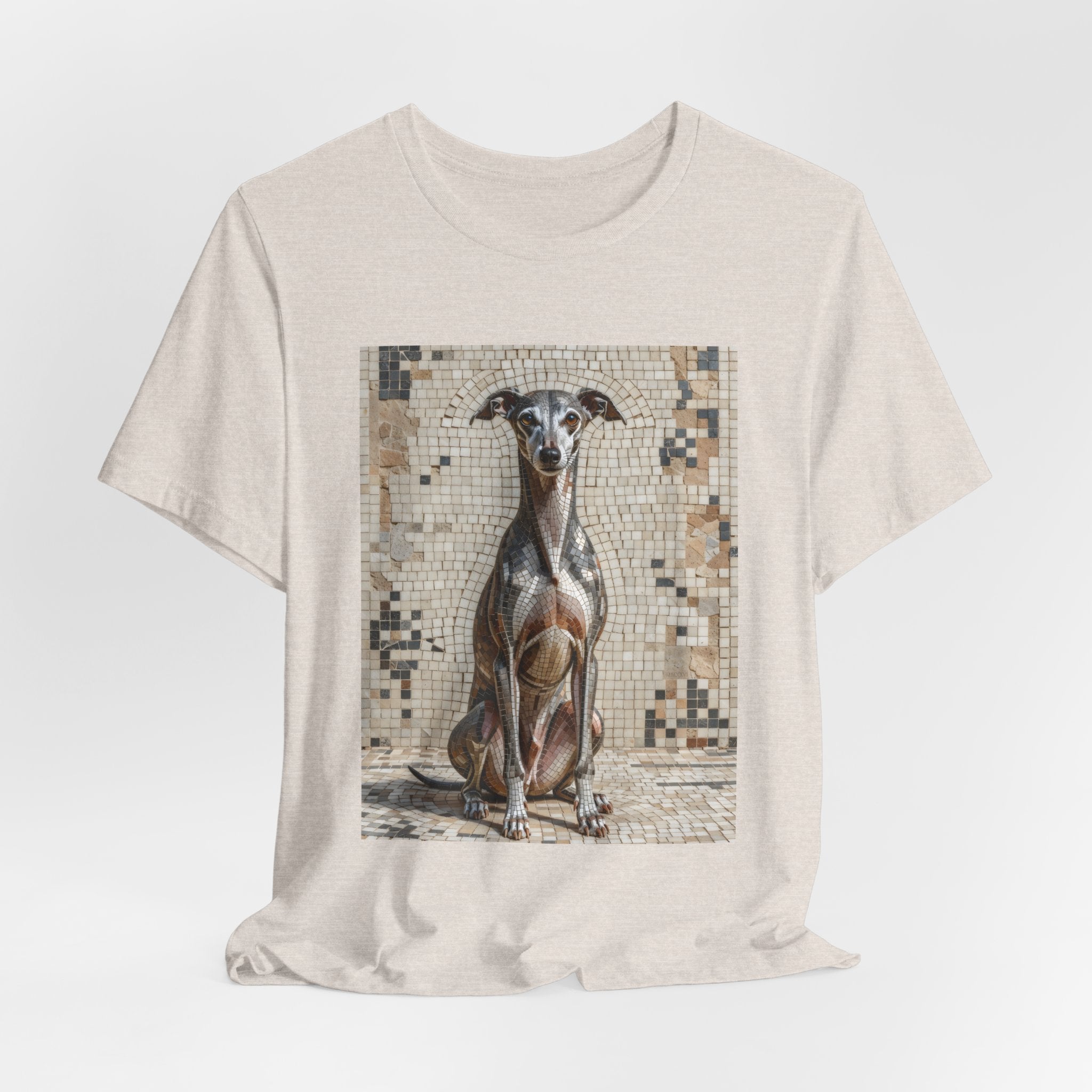 Italian Greyhound T Shirt | Living Work of Art Collection | Mosaic Style