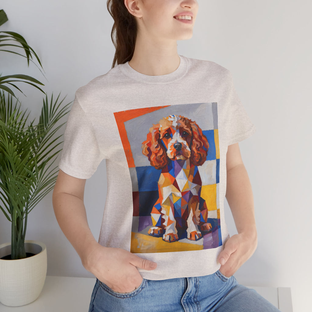 Cavapoo T Shirt | Living Work of Art Collection | Cubist Style