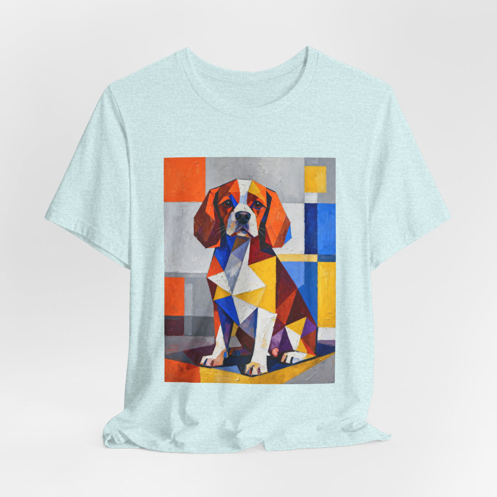Cavalier King Charles Spaniel T Shirt | Living Work of Art Collection | Cubist Style