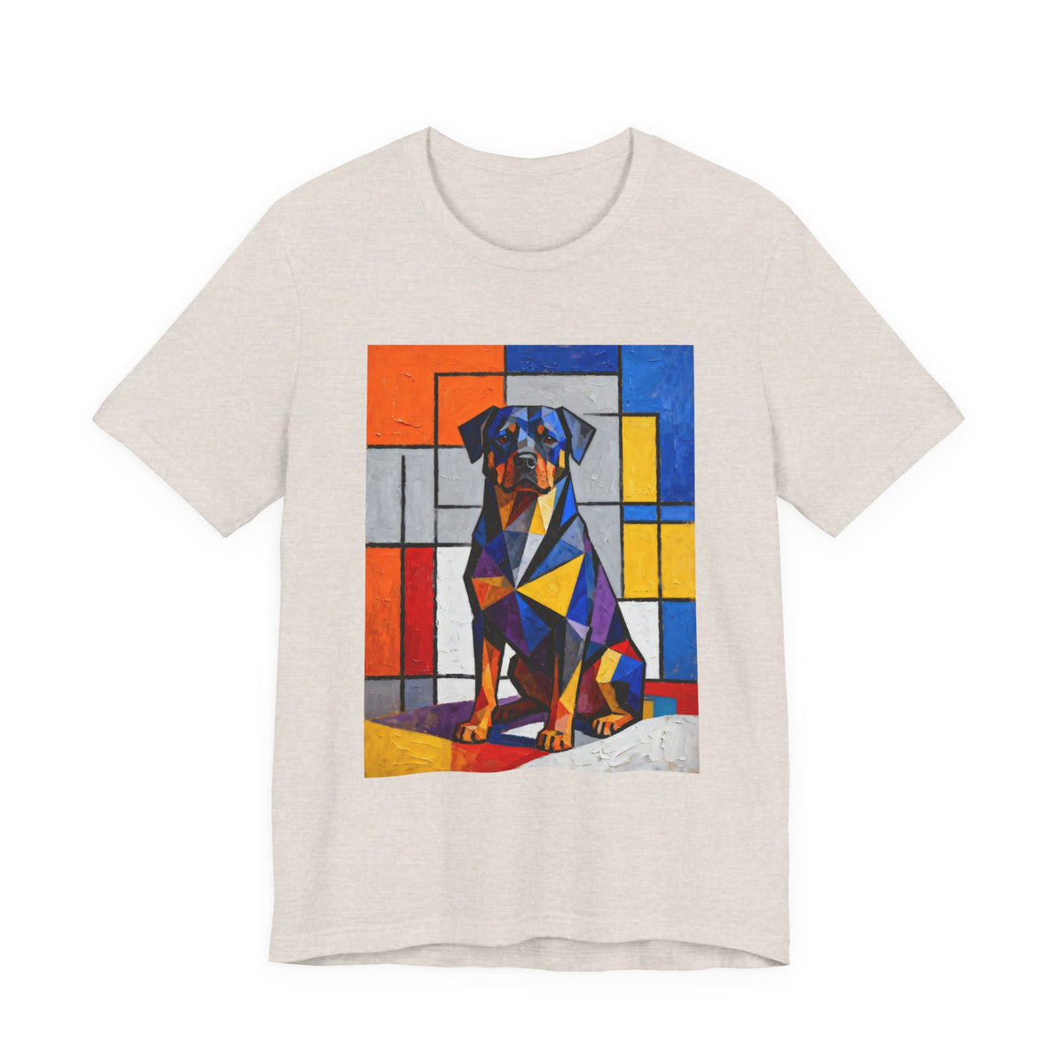 Rottweiler T Shirt | Living Work of Art Collection | Cubist Style