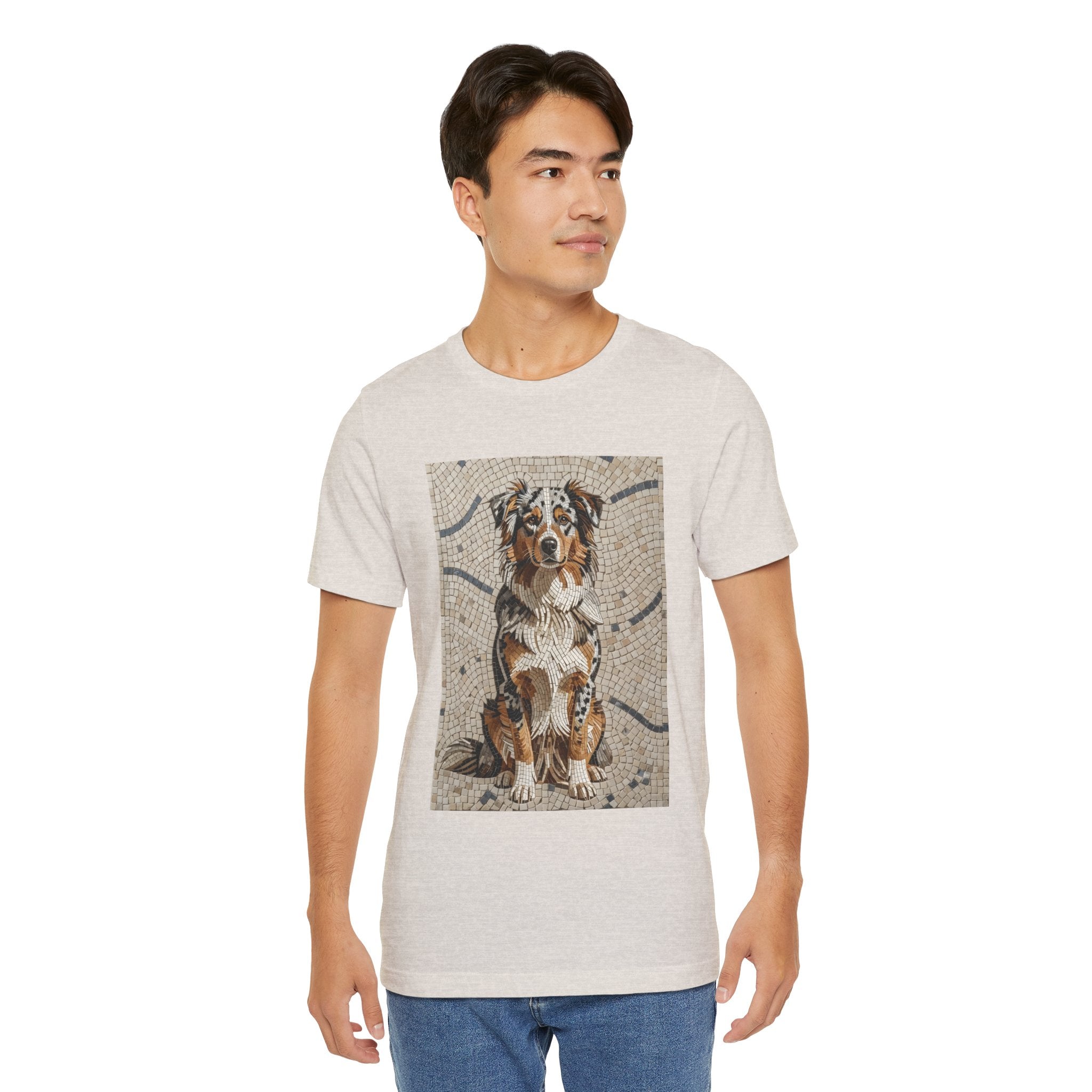 Australian Shepherd T Shirt | Living Work of Art Collection | Mosaic Style