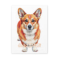 Corgi Canvas Wall Art | Living Work of Art Collection | Pointillism Style Print