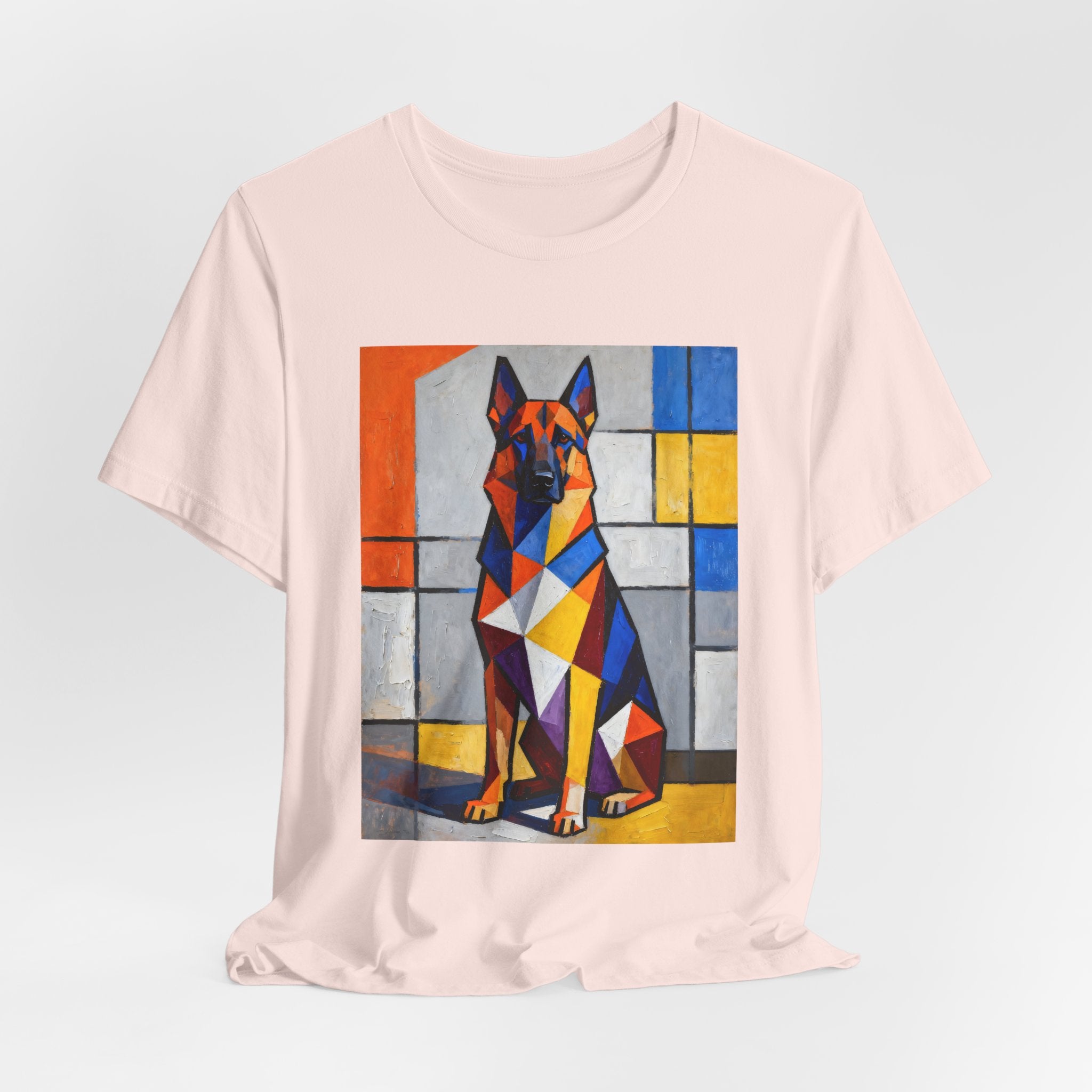 German Shepherd T Shirt | Living Work of Art Collection | Cubist Style