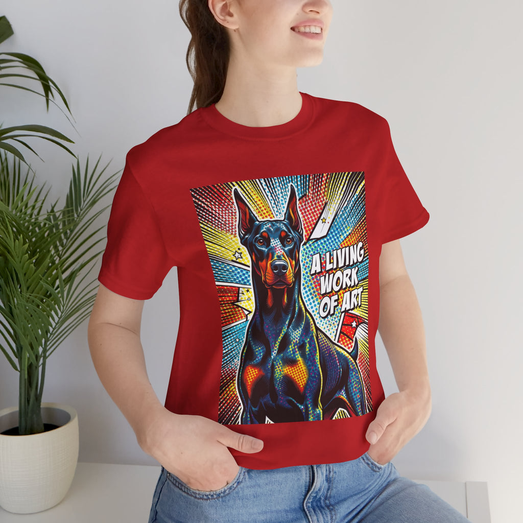 Doberman Pinscher T Shirt | Living Work of Art Collection | Pop Art