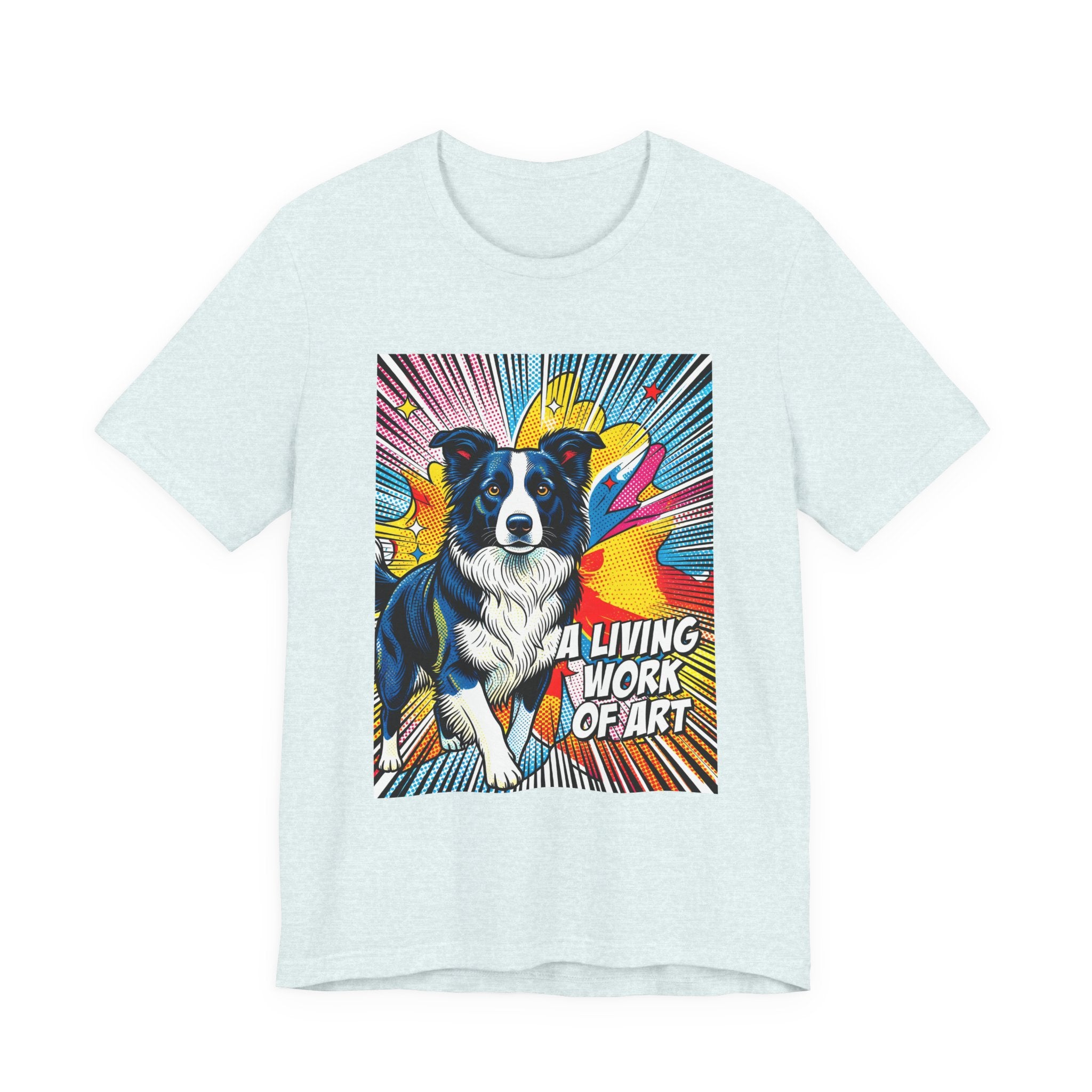 Border Collie T Shirt | Living Work of Art Collection | Pop Art