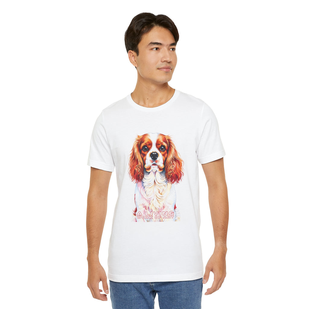 Cavalier King Charles Spaniel T Shirt | Living Work of Art Collection | Pointillism Style
