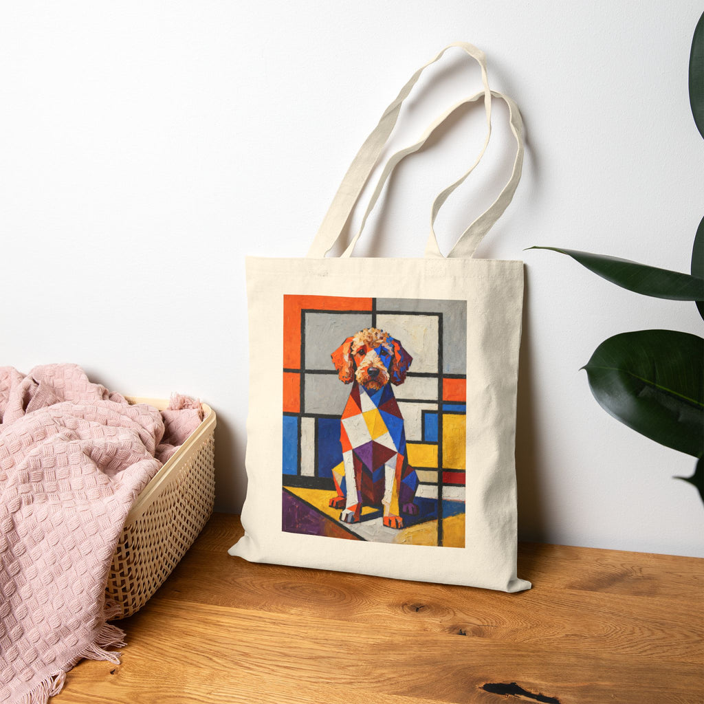 Labradoodle Tote Bag | Living Work of Art Collection | Cubist Style