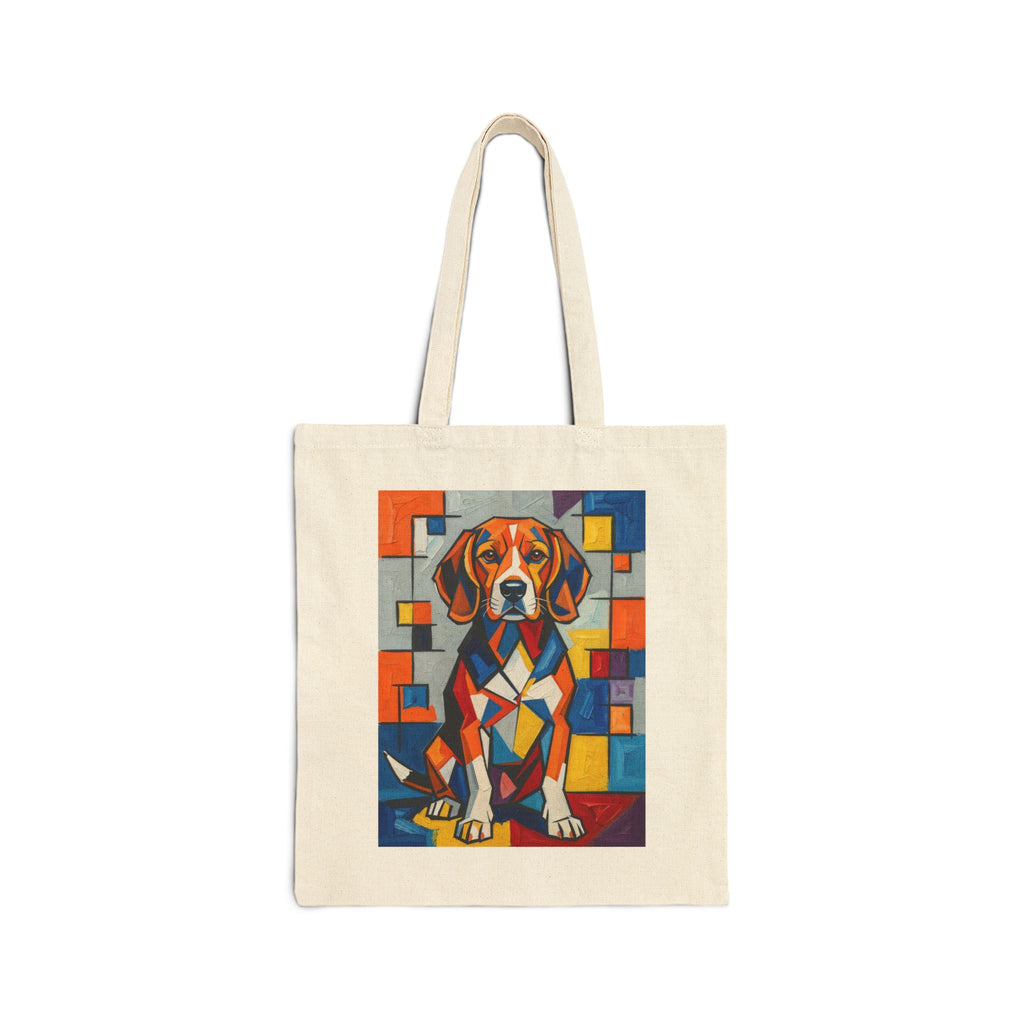 Beagle Tote Bag | Living Work of Art Collection | Cubist Style