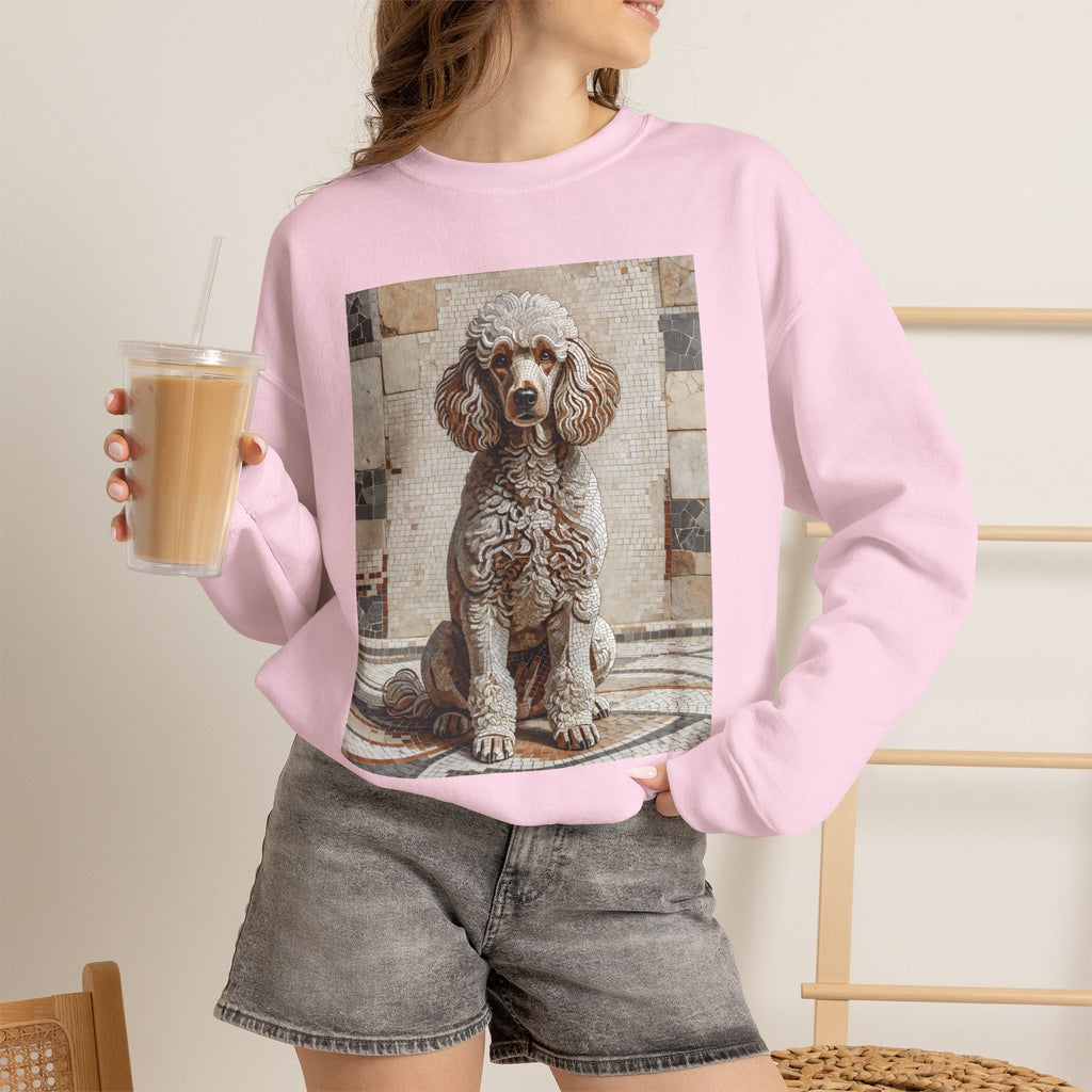 Poodle Sweatshirt | Living Work of Art Collection | Mosaic Style