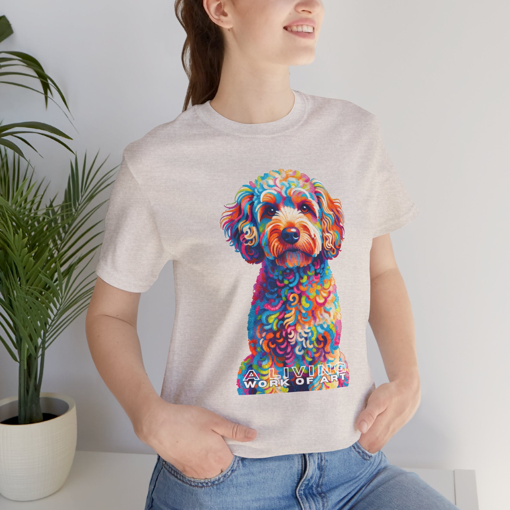 Schnoodle T Shirt | Living Work of Art Collection | Pointillism Style