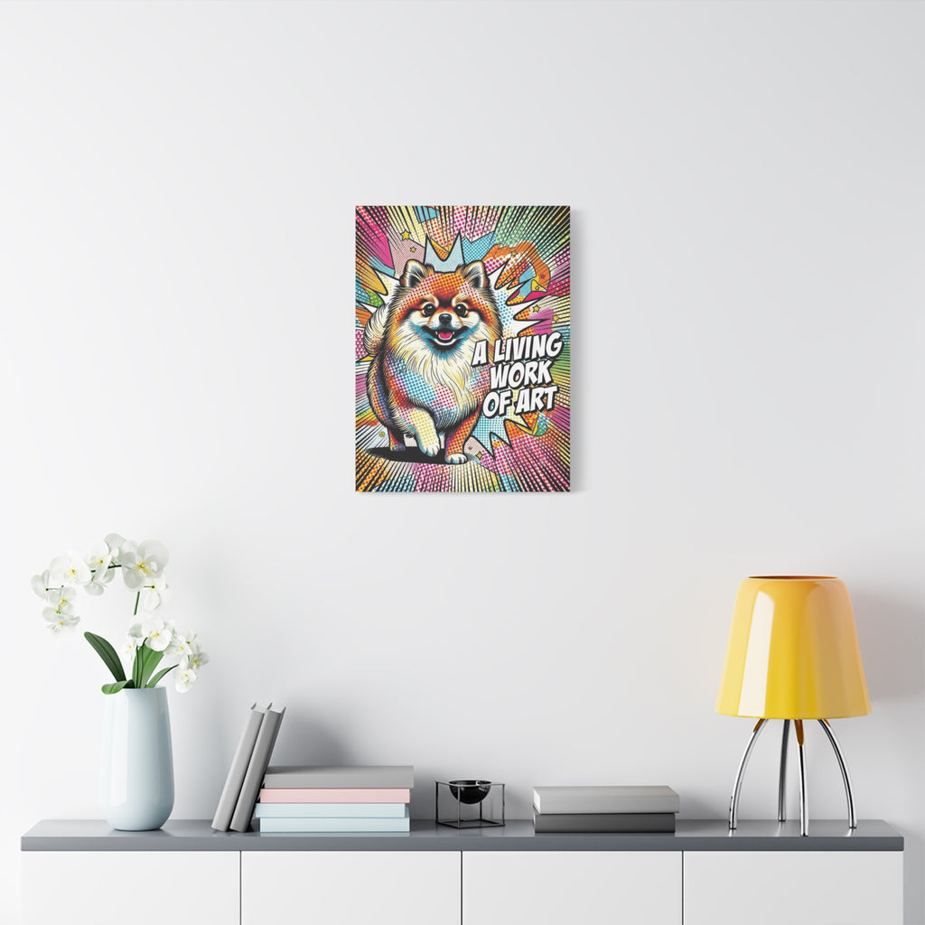 Pomeranian Canvas Wall Art | Living Work of Art Collection | Pop Art Print