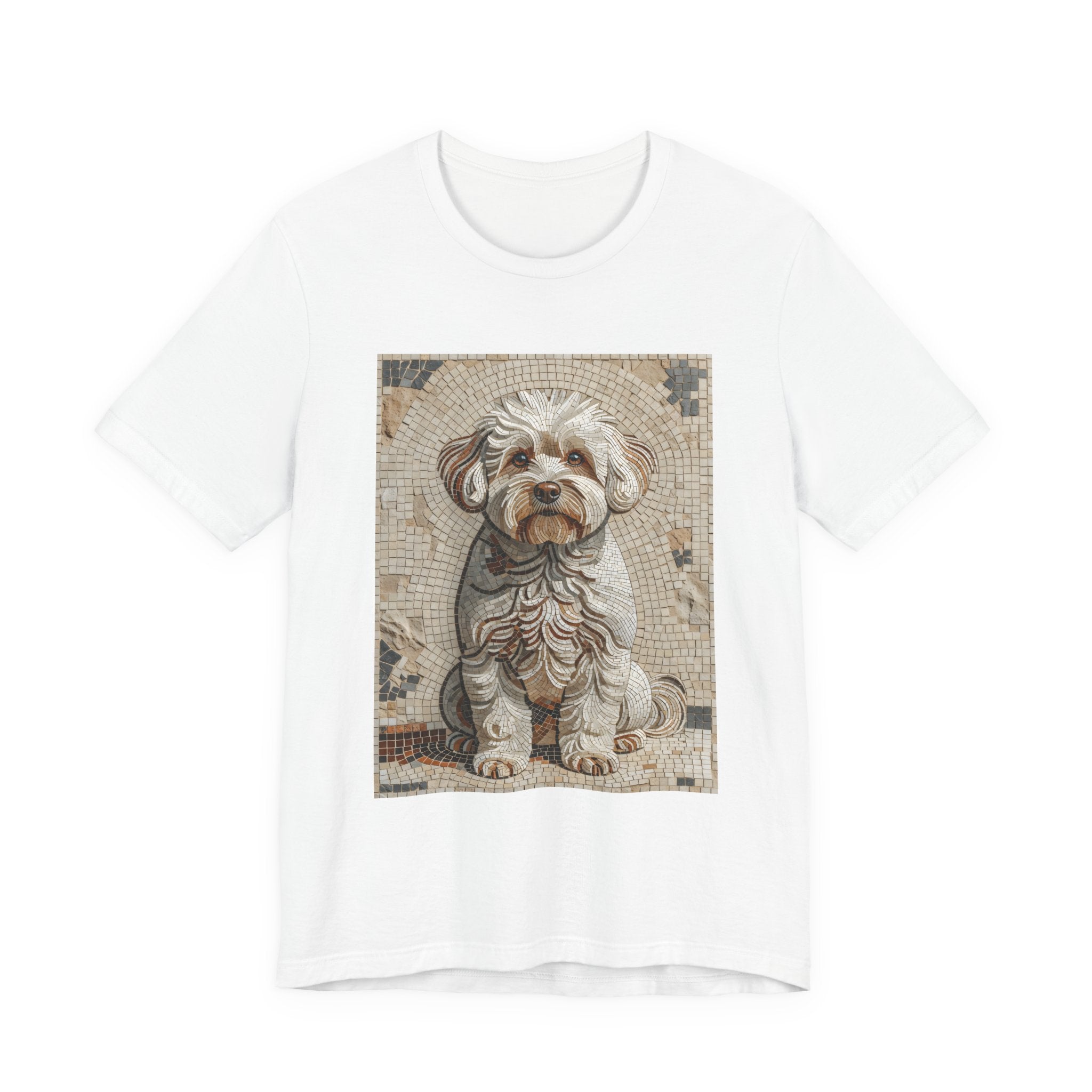 Bichon Frise T Shirt | Living Work of Art Collection | Mosaic Style