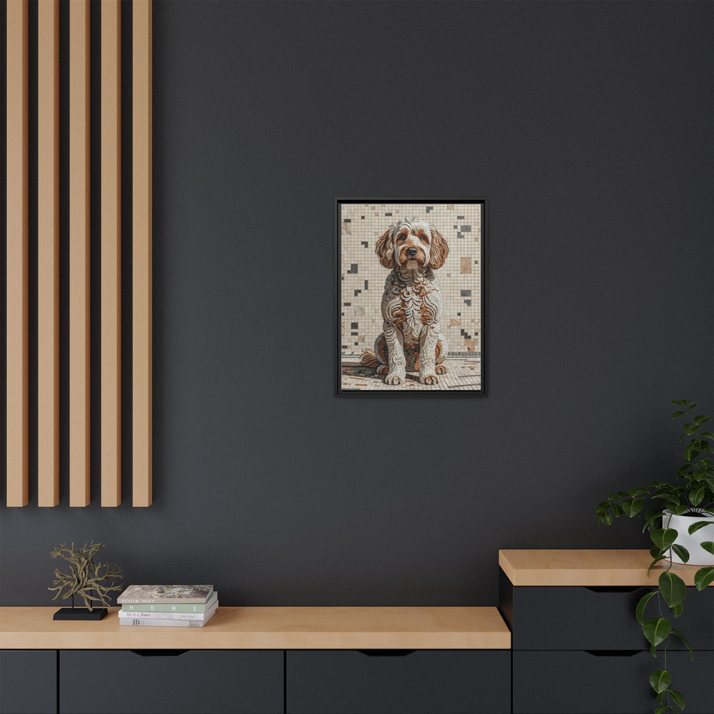 Schnoodle Canvas Wall Art | Living Work of Art Collection | Mosaic Style Print
