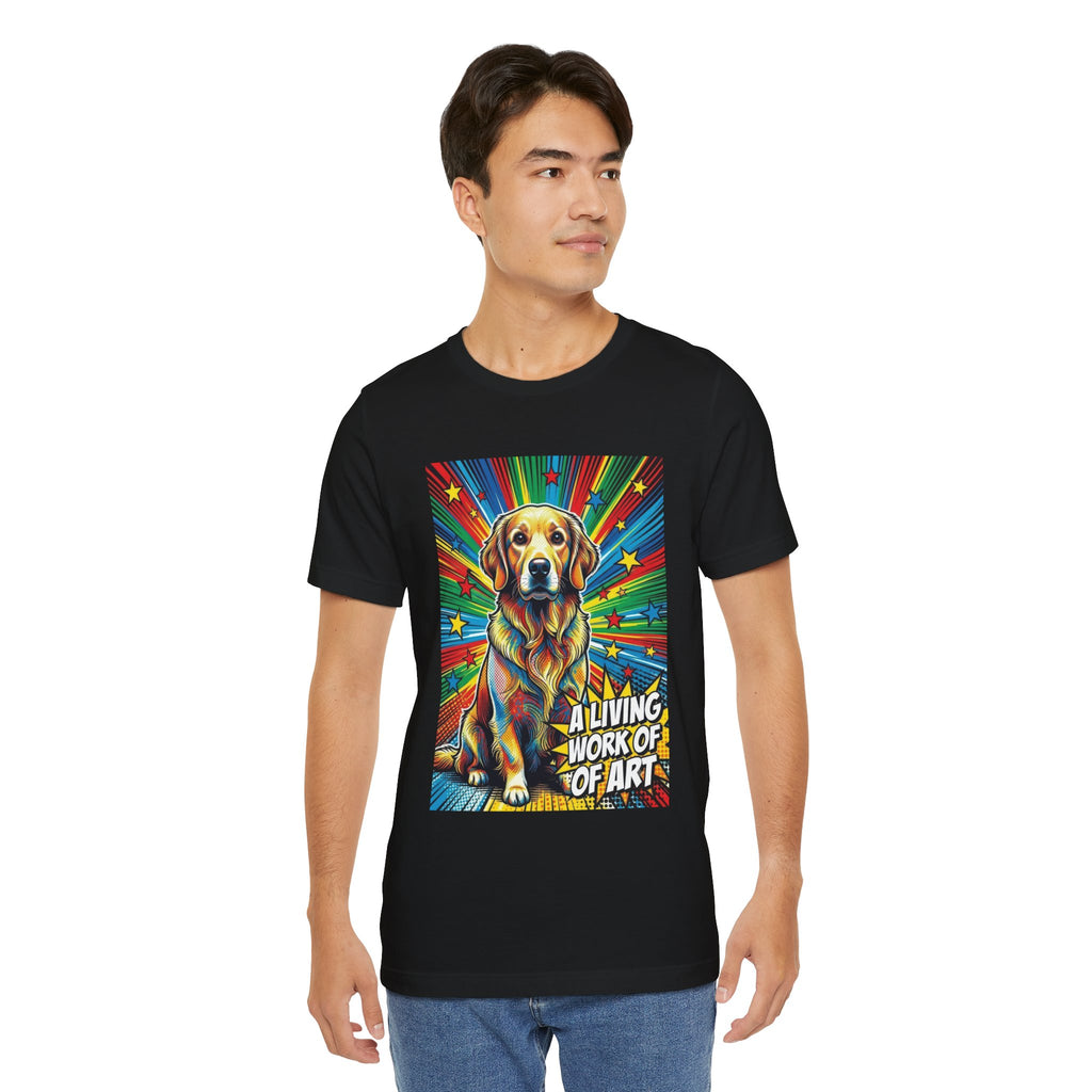Golden Retriever T Shirt | Living Work of Art Collection | Pop Art