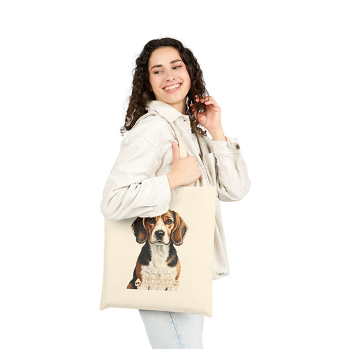 Beagle Tote Bag | Living Work of Art Collection | Pointillism Style