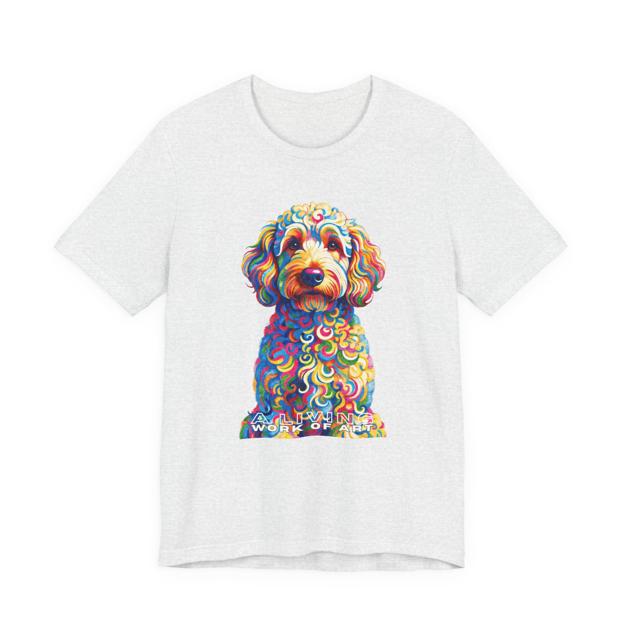 Goldendoodle T Shirt | Living Work of Art Collection | Pointillism Style