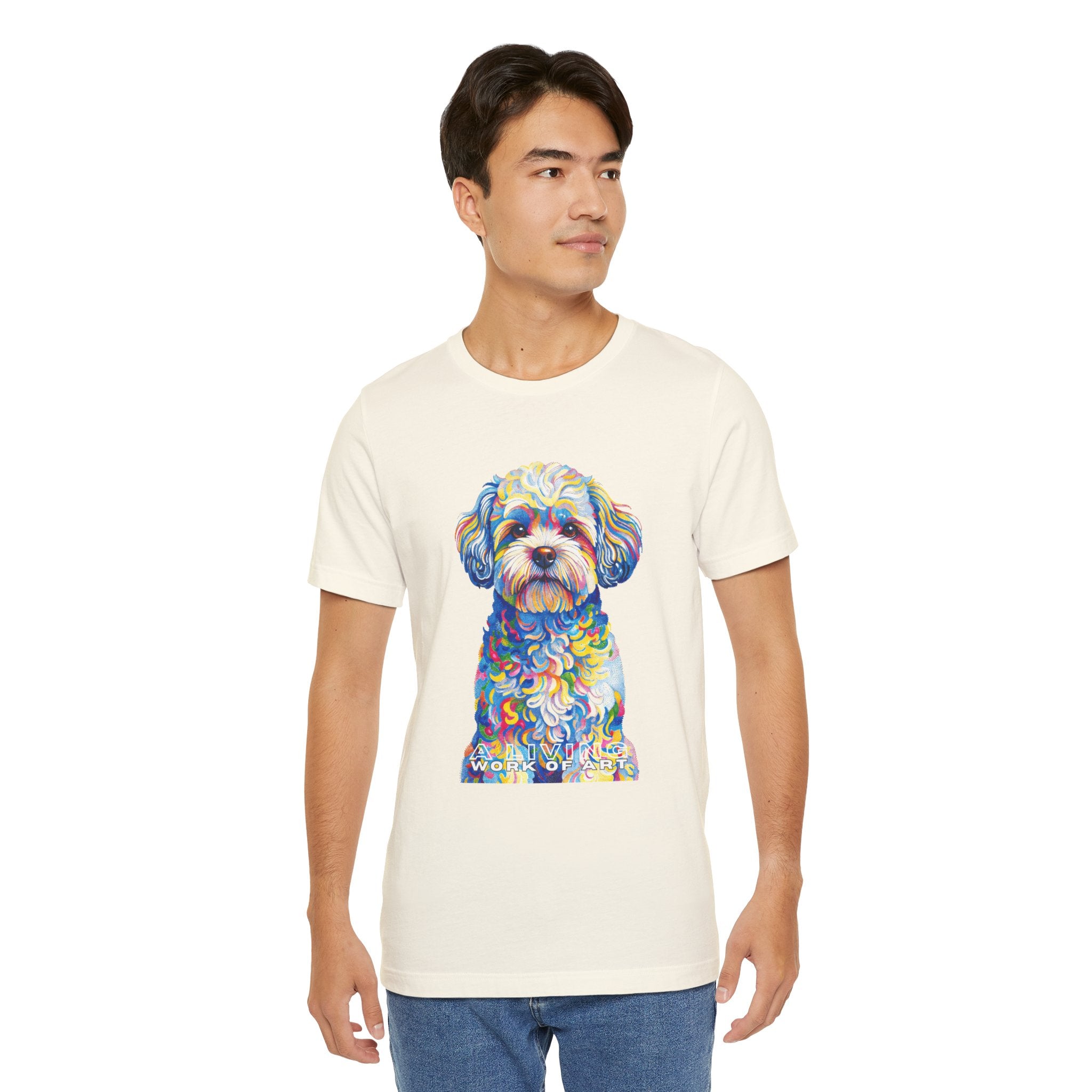 Shih-Poo T Shirt | Living Work of Art Collection | Pointillism Style