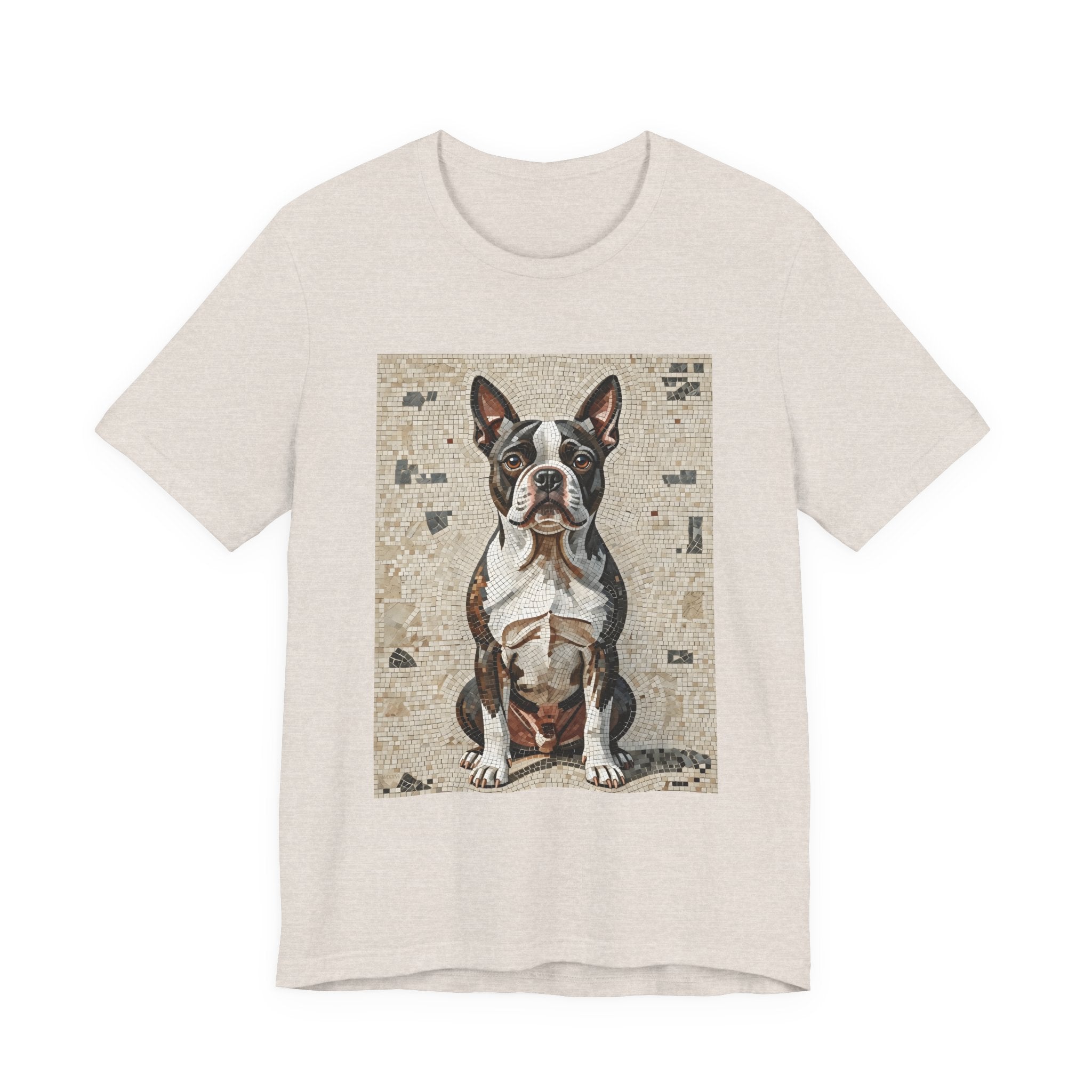 Boston Terrier T Shirt | Living Work of Art Collection | Mosaic Style