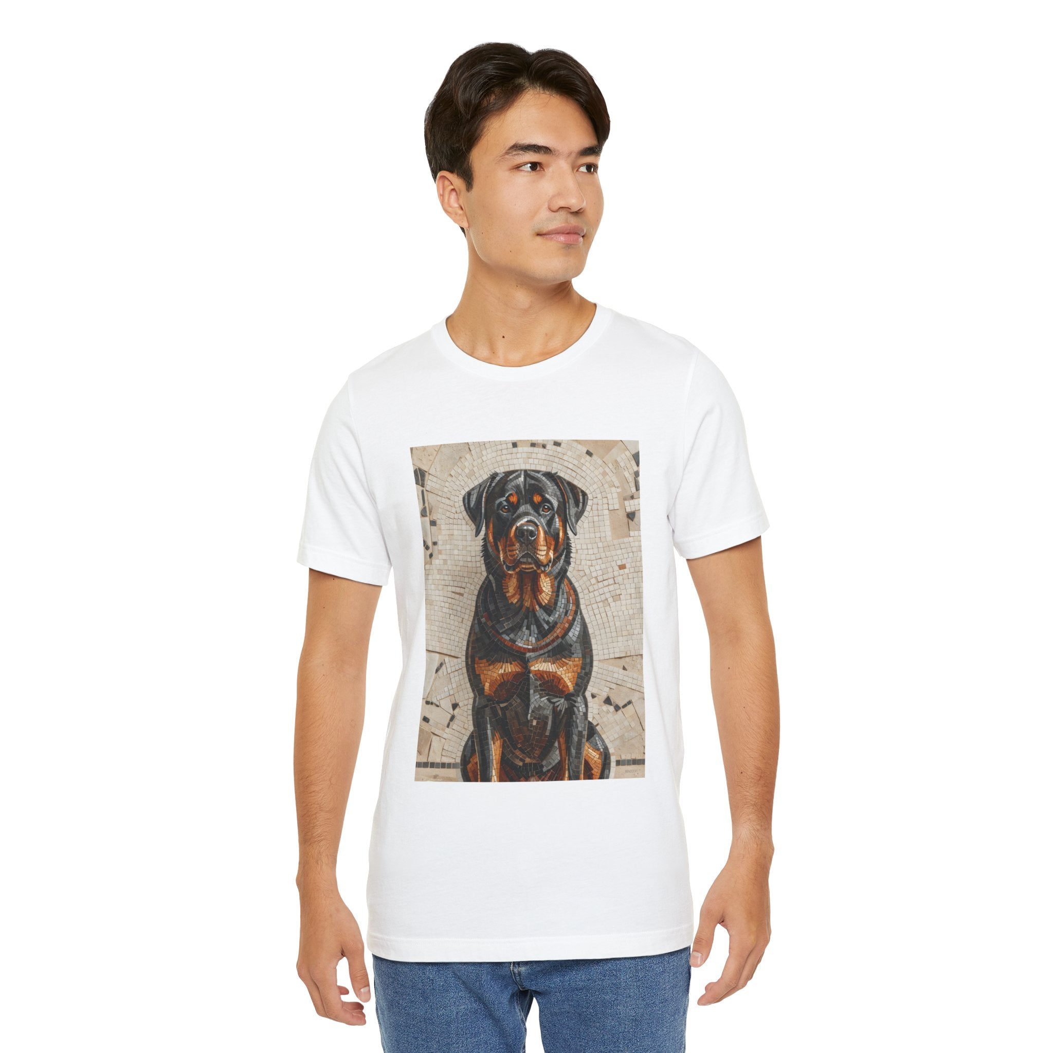 Rottweiler T Shirt | Living Work of Art Collection | Mosaic Style