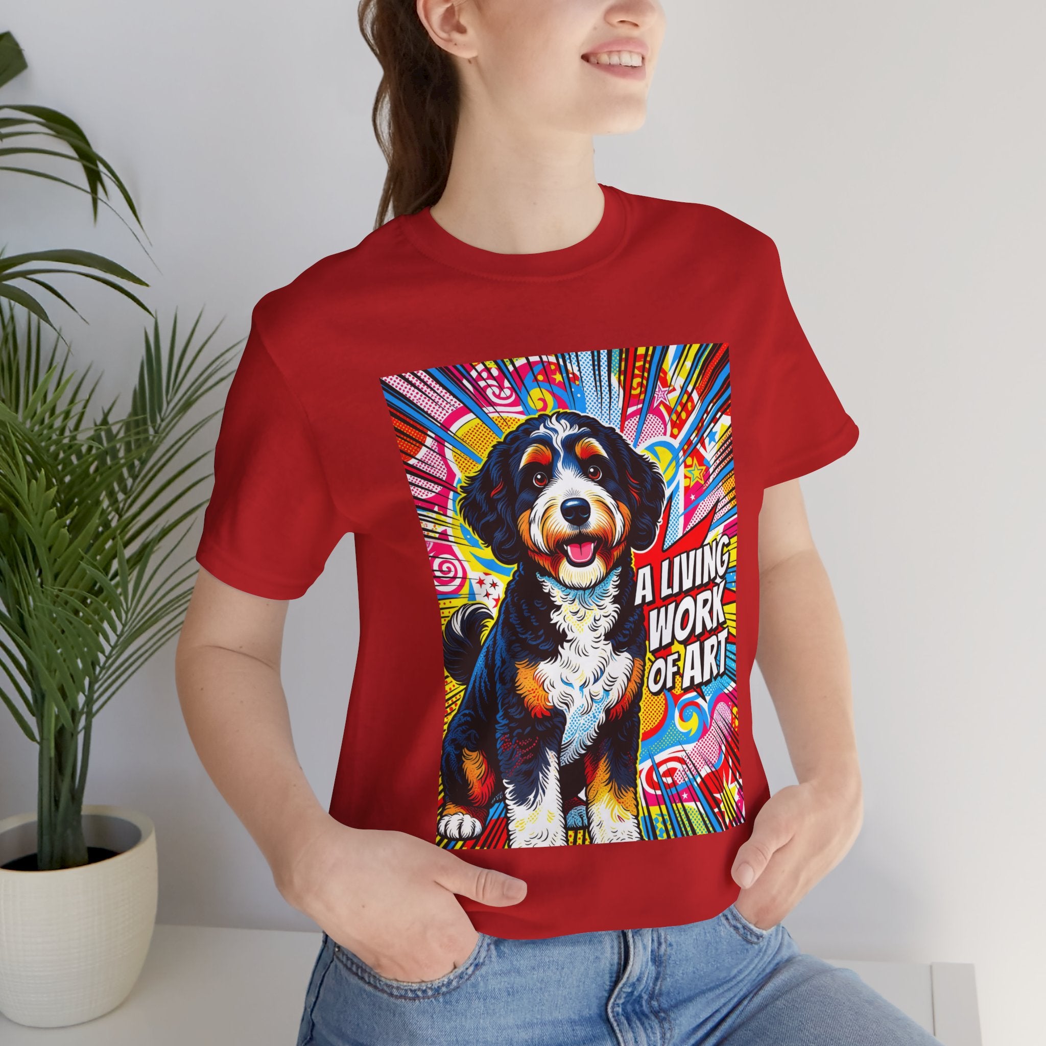 Bernedoodle T Shirt | Living Work of Art Collection | Pop Art