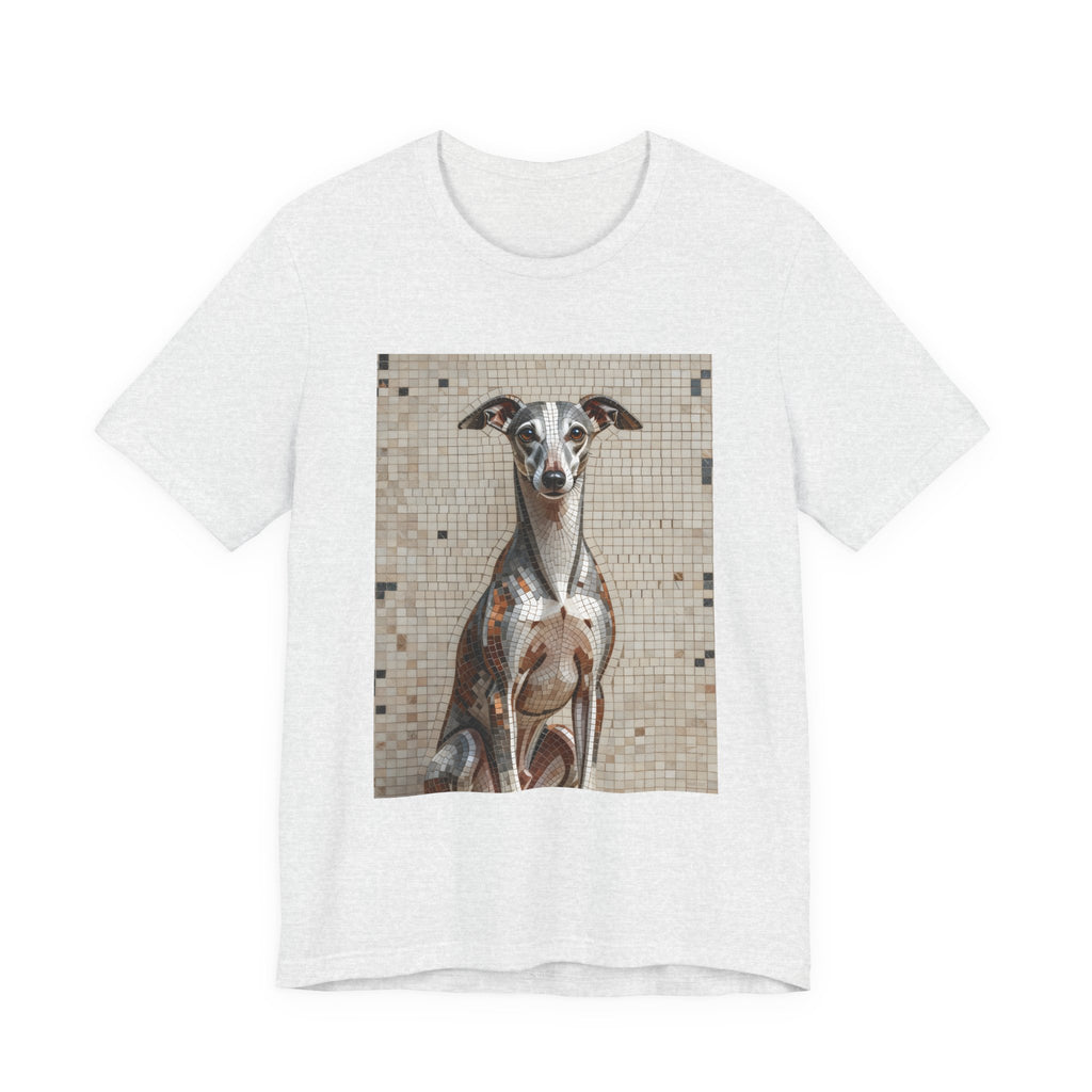 Whippet T Shirt | Living Work of Art Collection | Mosaic Style