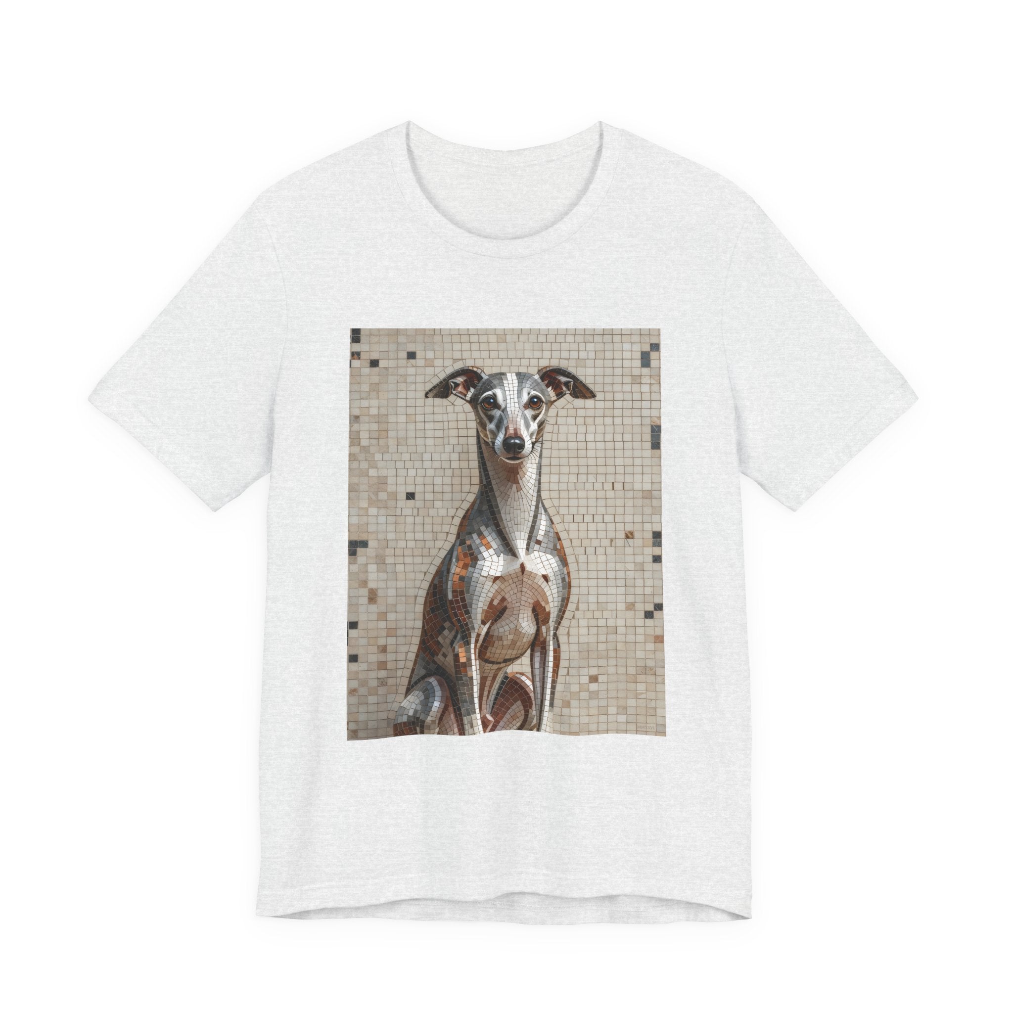 Whippet T Shirt | Living Work of Art Collection | Mosaic Style