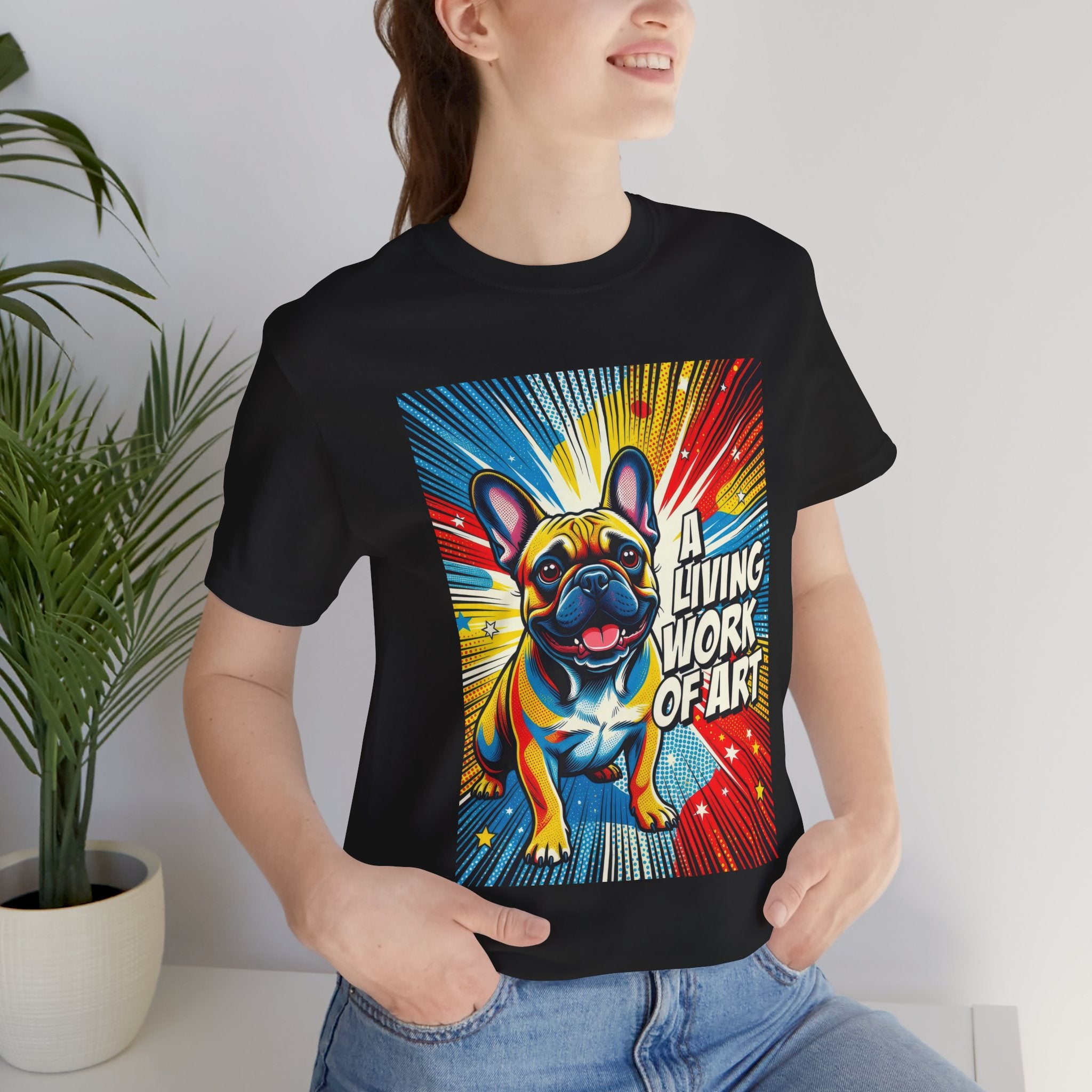 French Bulldog T Shirt | Living Work of Art Collection | Pop Art