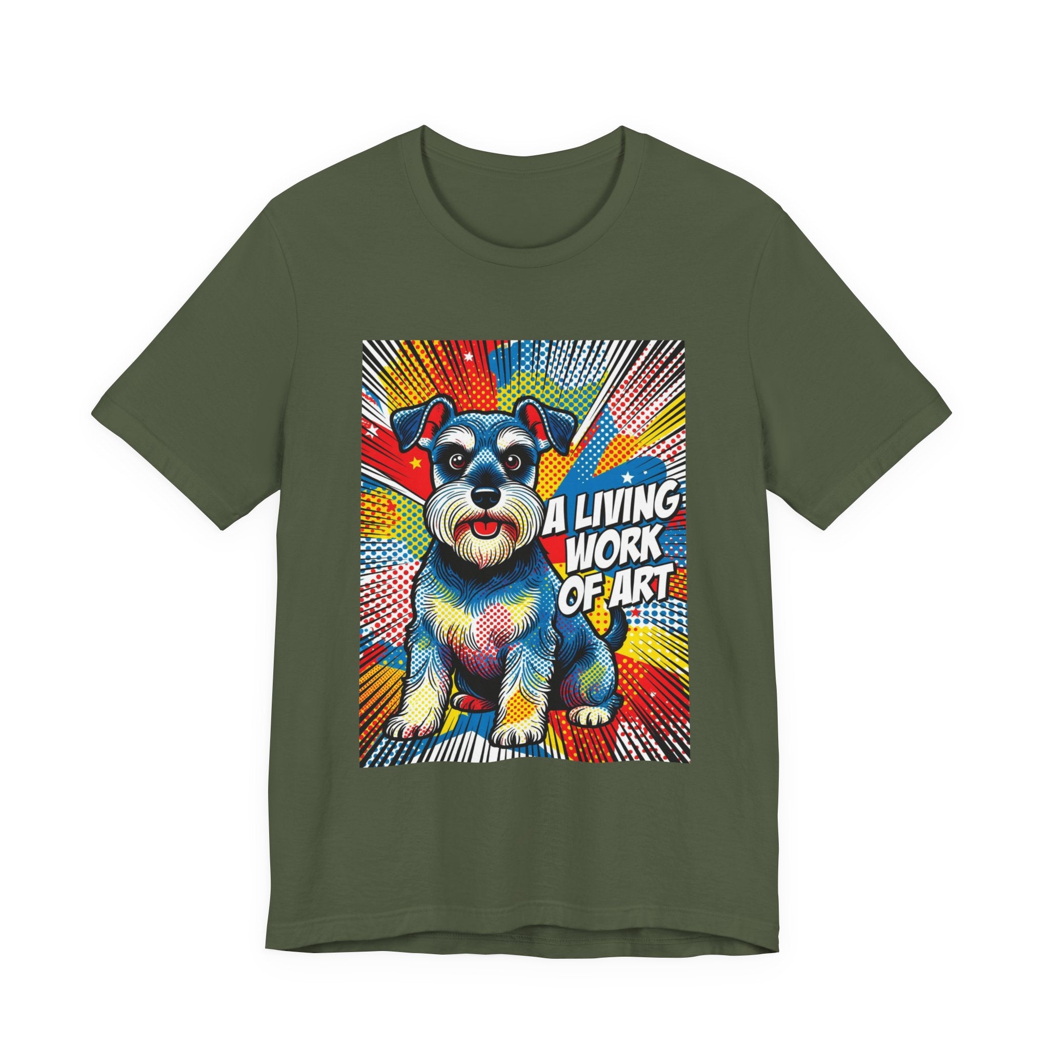 Schnauzer T Shirt | Living Work of Art Collection | Pop Art