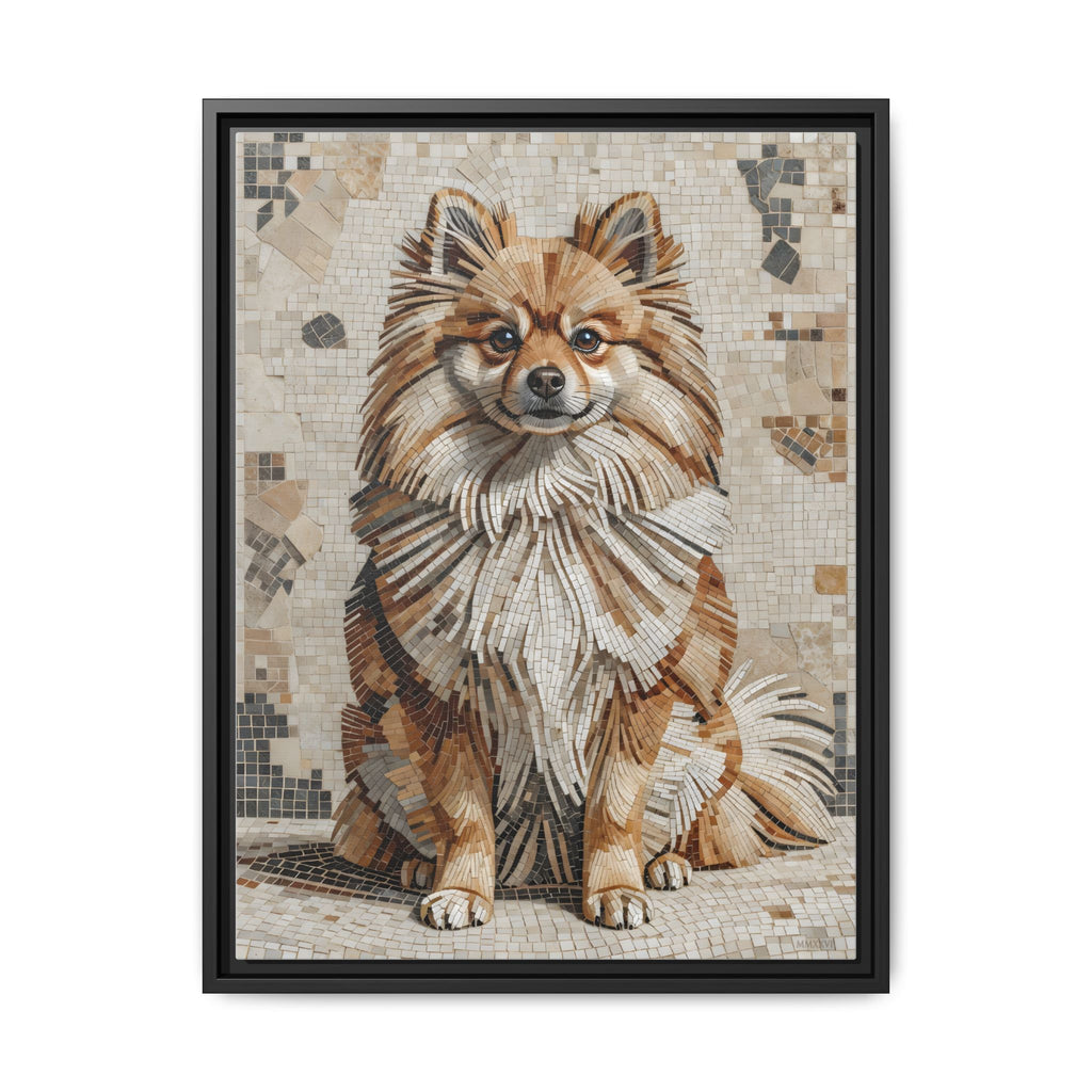 Pomeranian Canvas Wall Art | Living Work of Art Collection | Mosaic Style Print