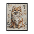 Pomeranian Canvas Wall Art | Living Work of Art Collection | Mosaic Style Print