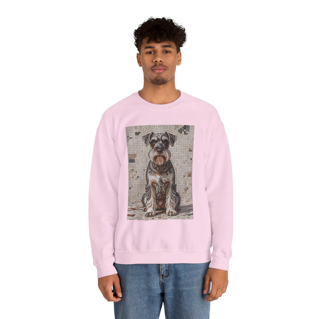 Schnauzer Sweatshirt | Living Work of Art Collection | Mosaic Style