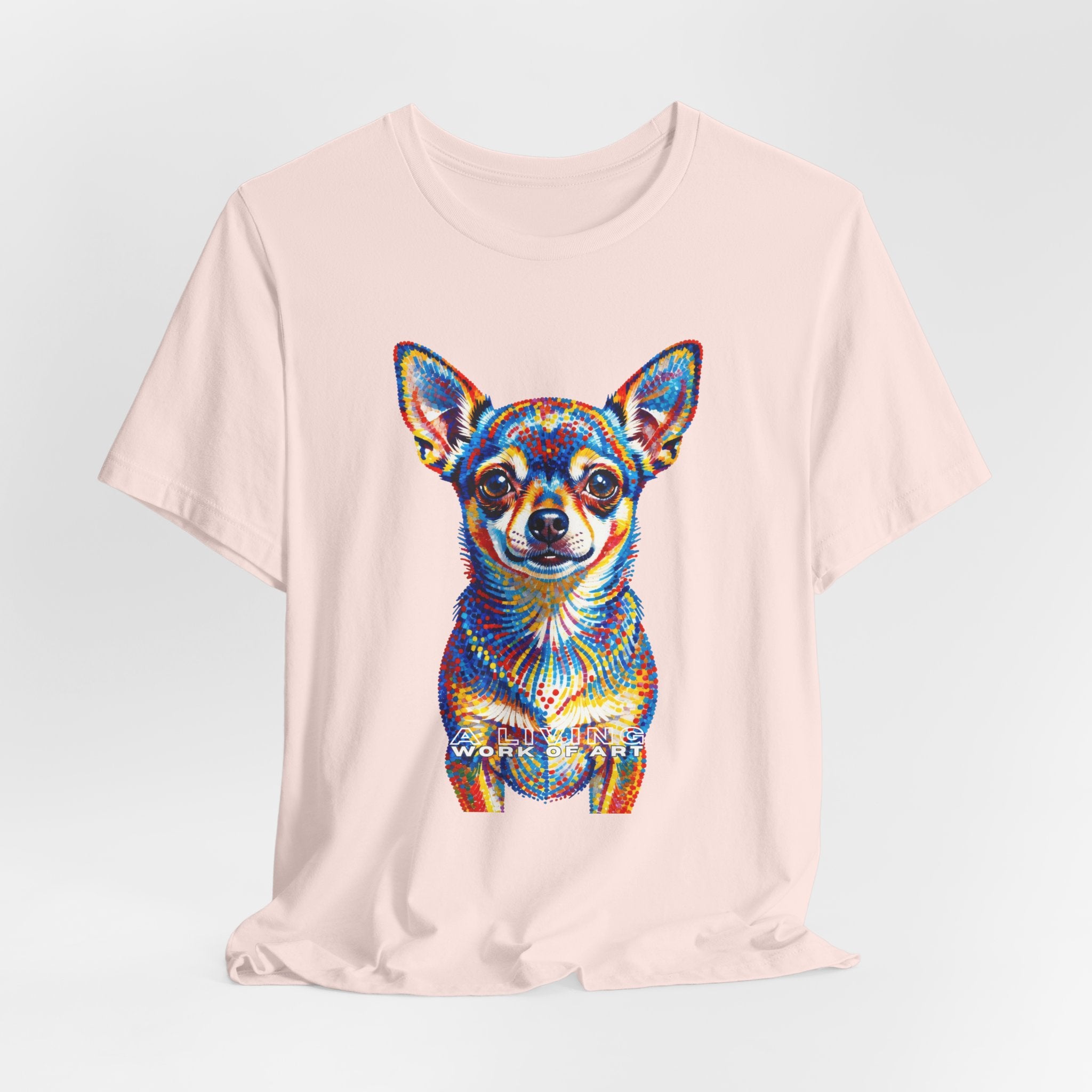 Chihuahua T Shirt | Living Work of Art Collection | Pointillism Style