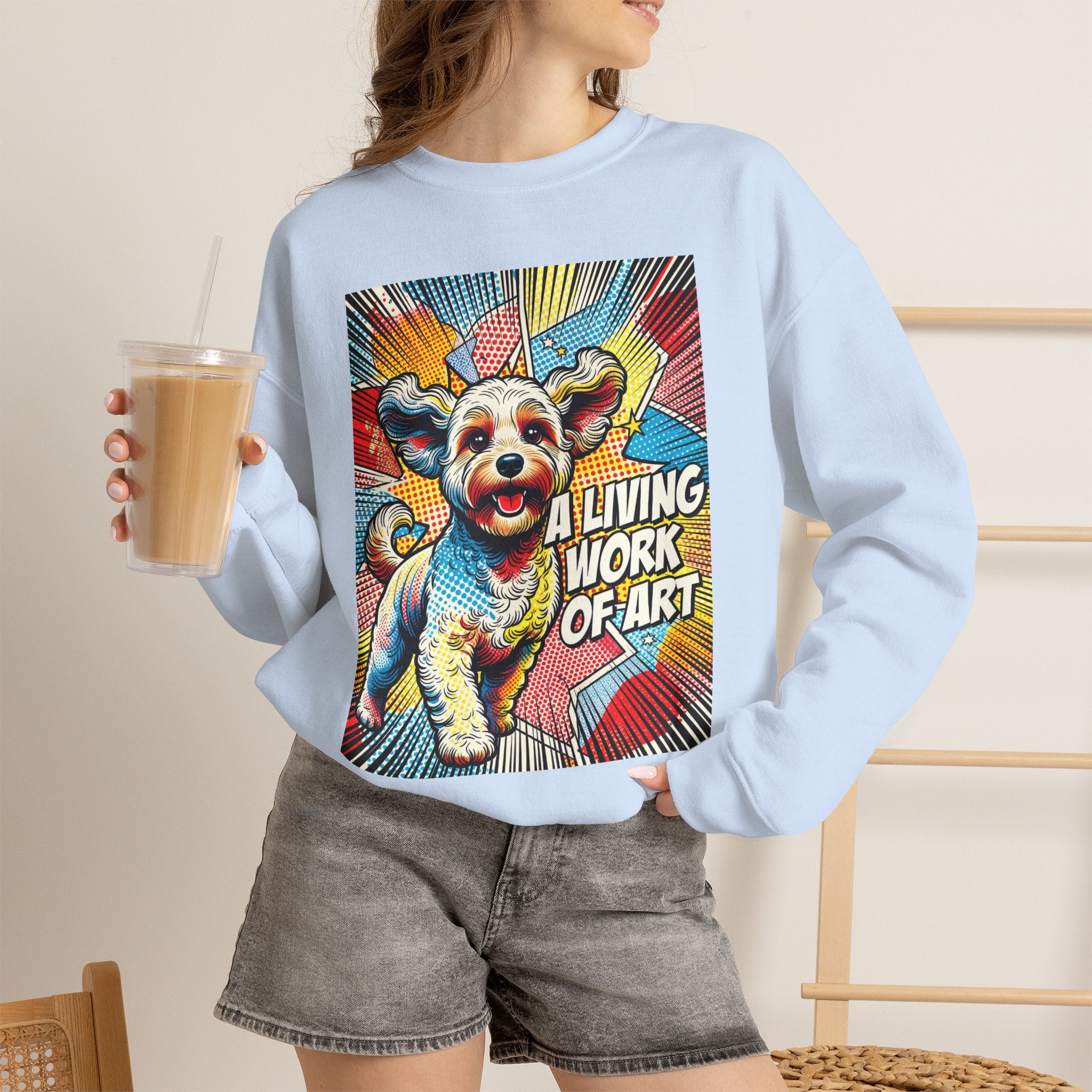 Cockapoo Sweatshirt | Living Work of Art Collection | Pop Art