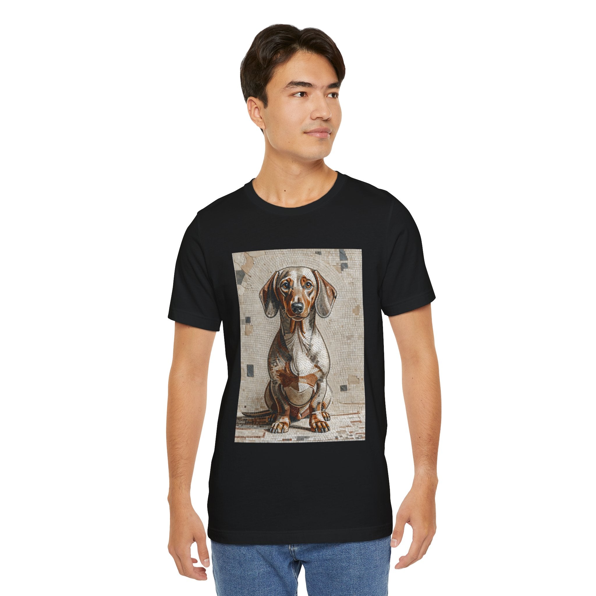 Dachshund T Shirt | Living Work of Art Collection | Mosaic Style