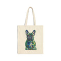 French Bulldog Tote Bag | Living Work of Art Collection | Pointillism Style