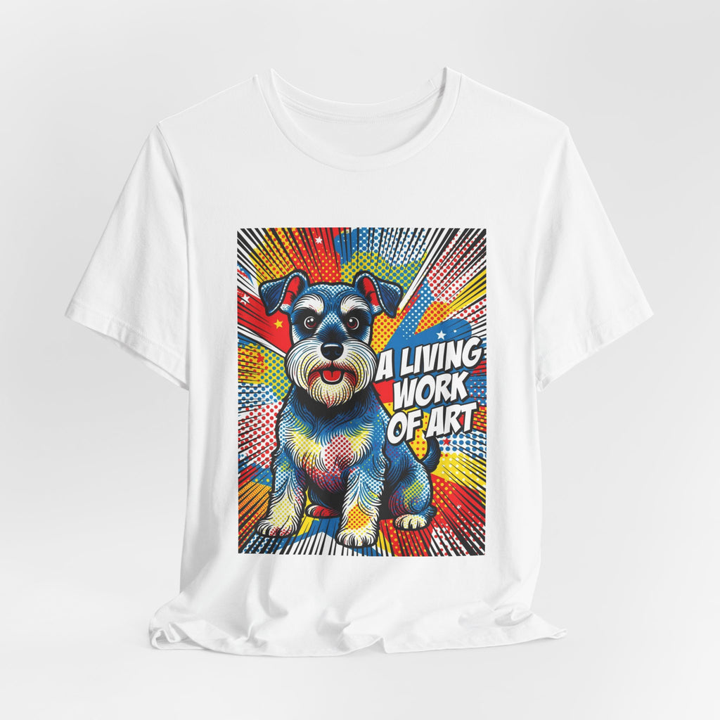 Schnauzer T Shirt | Living Work of Art Collection | Pop Art