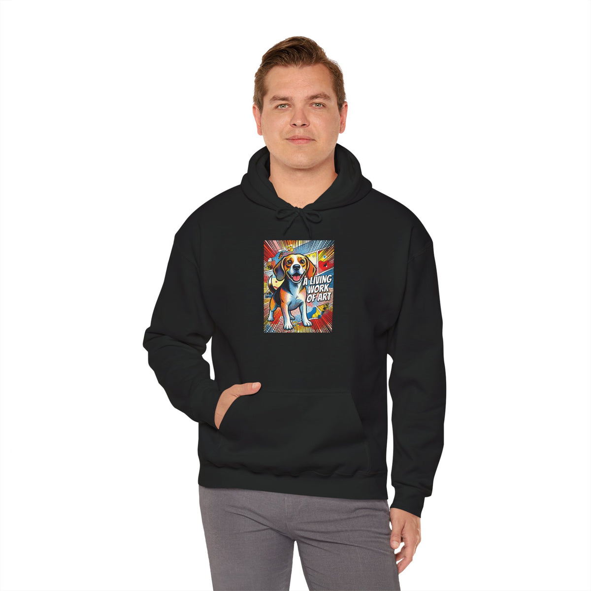 Beagle Hoodie | Living Work of Art Collection | Pop Art Style