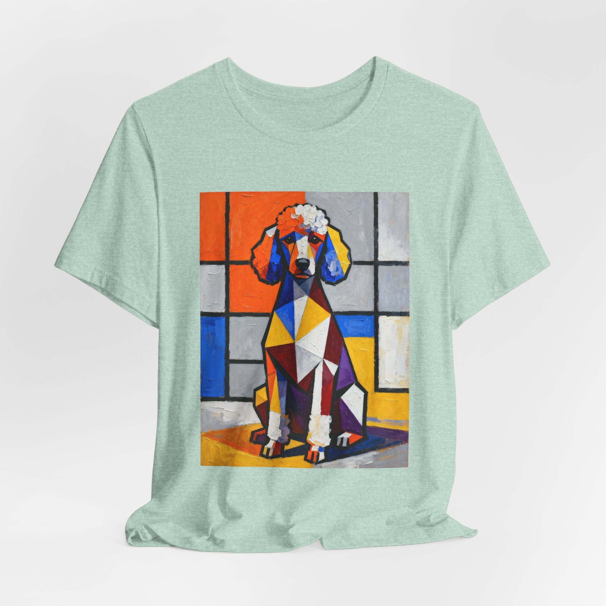 Poodle T Shirt | Living Work of Art Collection | Cubist Style
