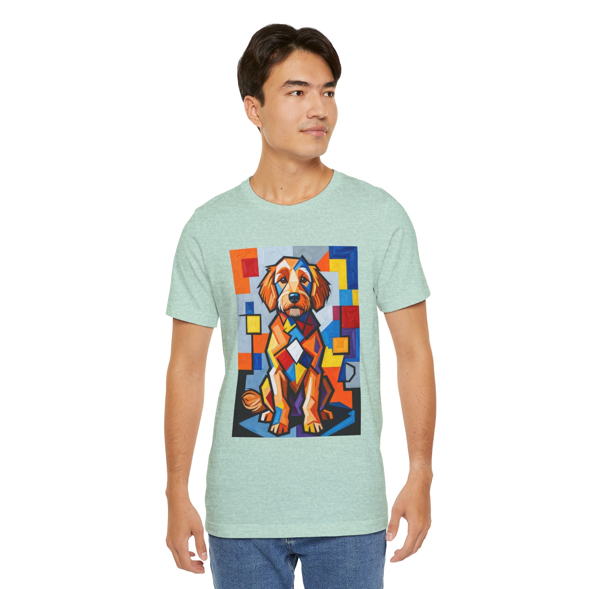 Goldendoodle T Shirt | Living Work of Art Collection | Cubist Style
