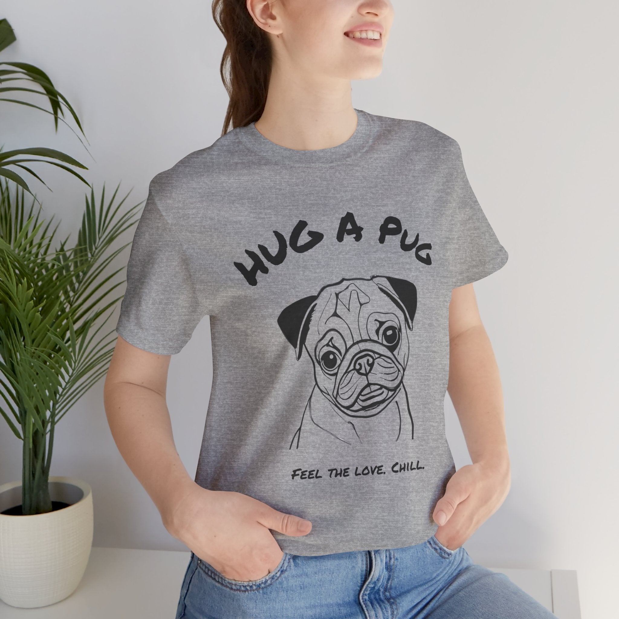 Pug T Shirt | Hug a Pug
