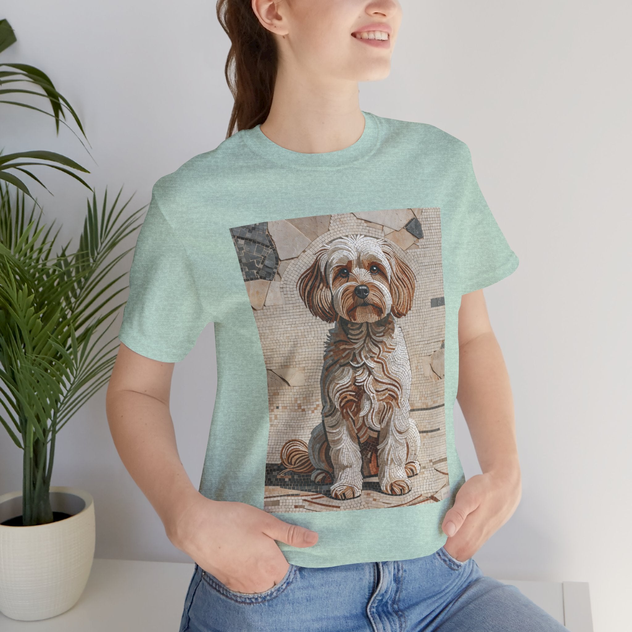 Maltipoo T Shirt | Living Work of Art Collection | Mosaic Style