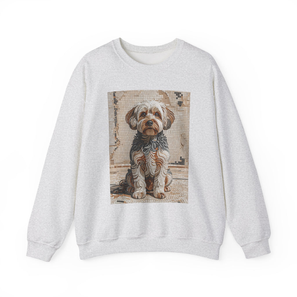 Yorkipoo Sweatshirt | Living Work of Art Collection | Mosaic Style