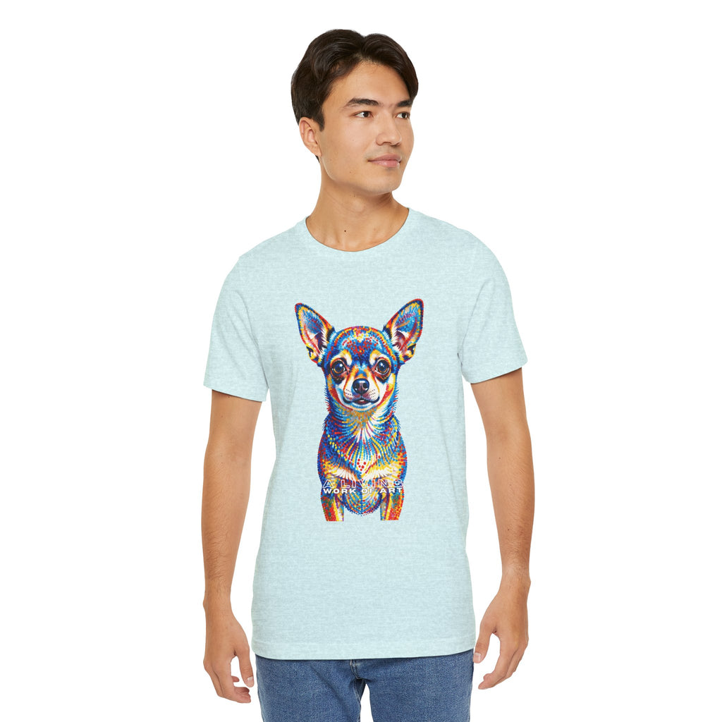 Chihuahua T Shirt | Living Work of Art Collection | Pointillism Style