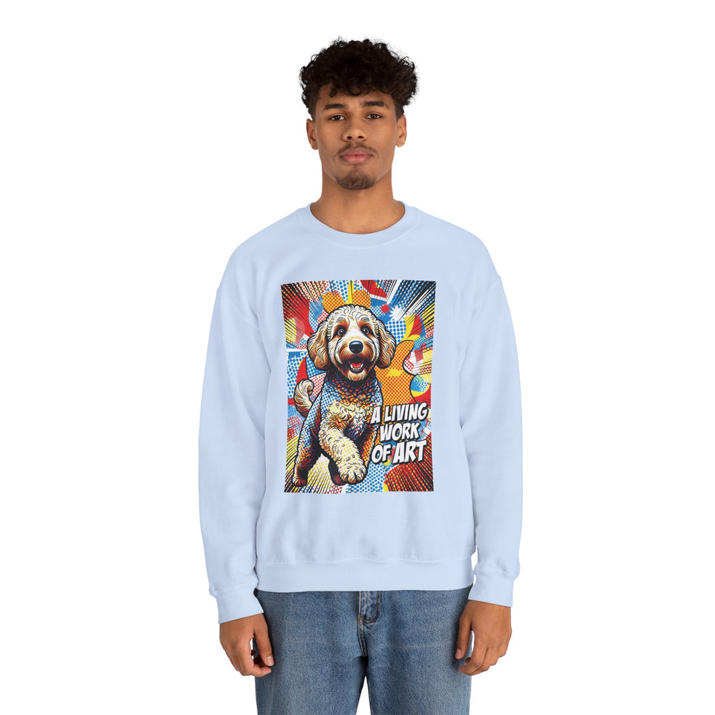 Goldendoodle Sweatshirt | Living Work of Art Collection | Pop Art